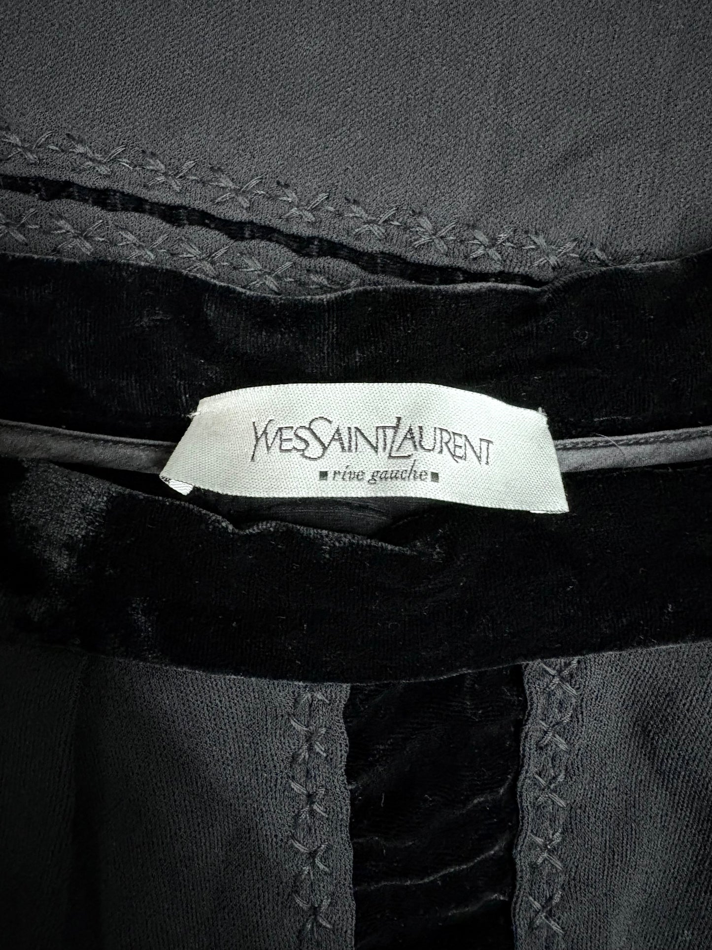 Yves Saint Laurent by Tom Ford velvet panel skirt, early 2000’s