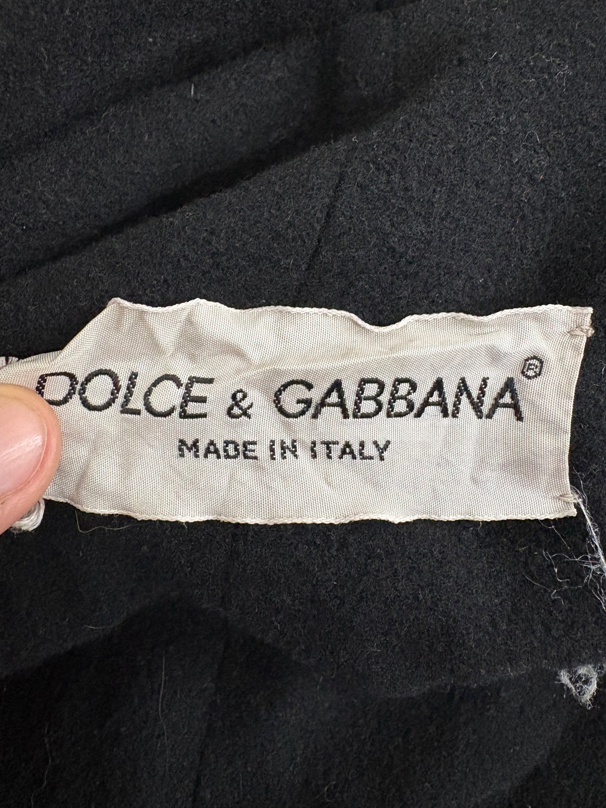 Dolce & Gabbana cocoon coat, ca 1990