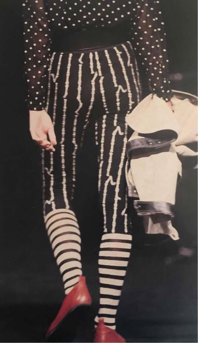 Junior Gaultier, ”puffy bone” print jacket, Spring 1988