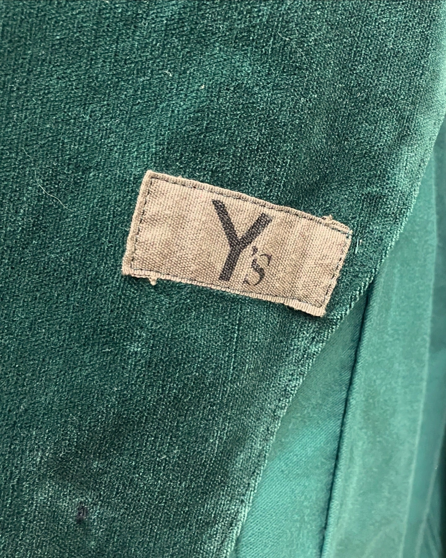Yohji Yamamoto Y’s velvet blazer, 1970's