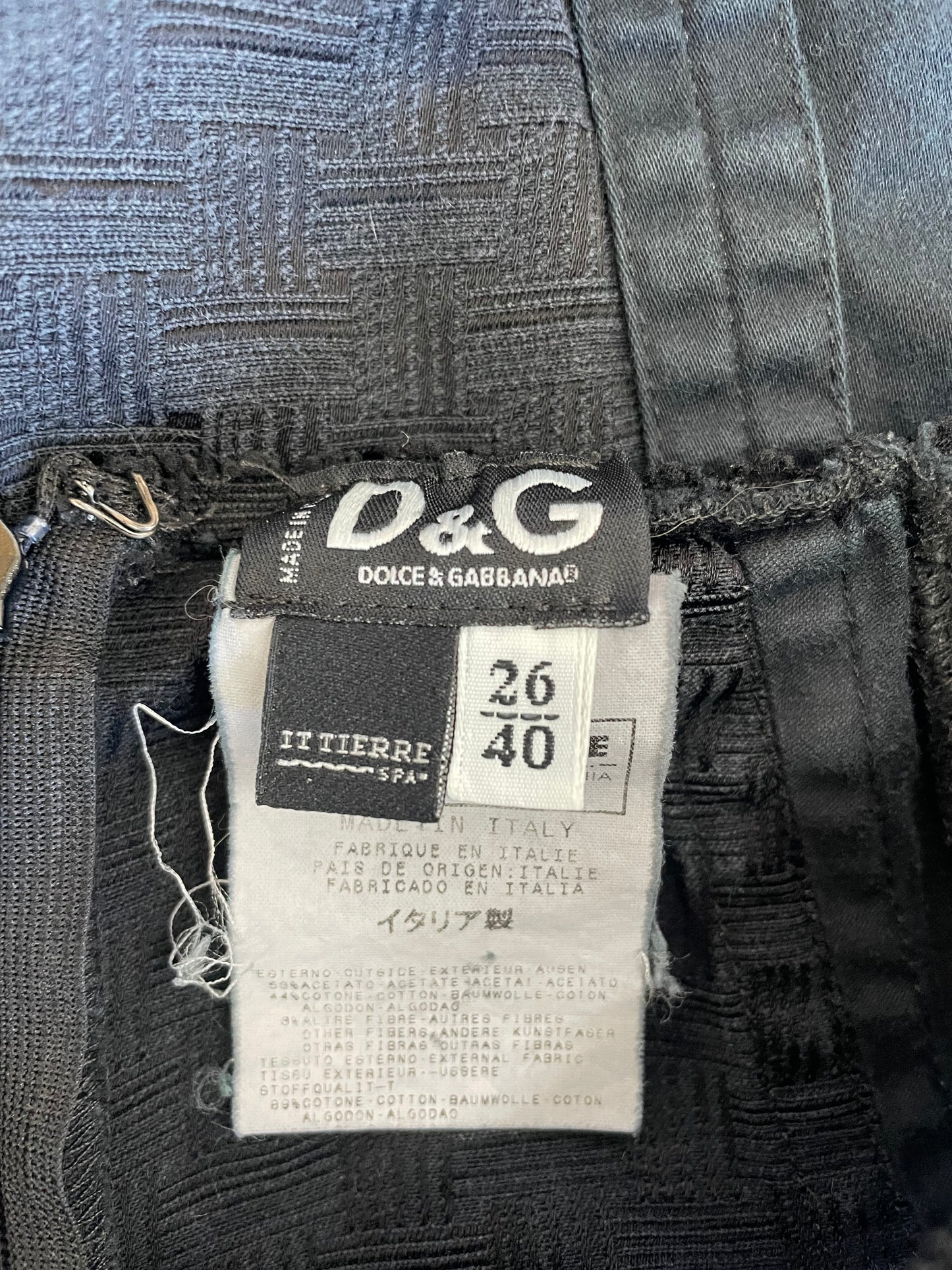 D&G bondage skirt, Spring 2003