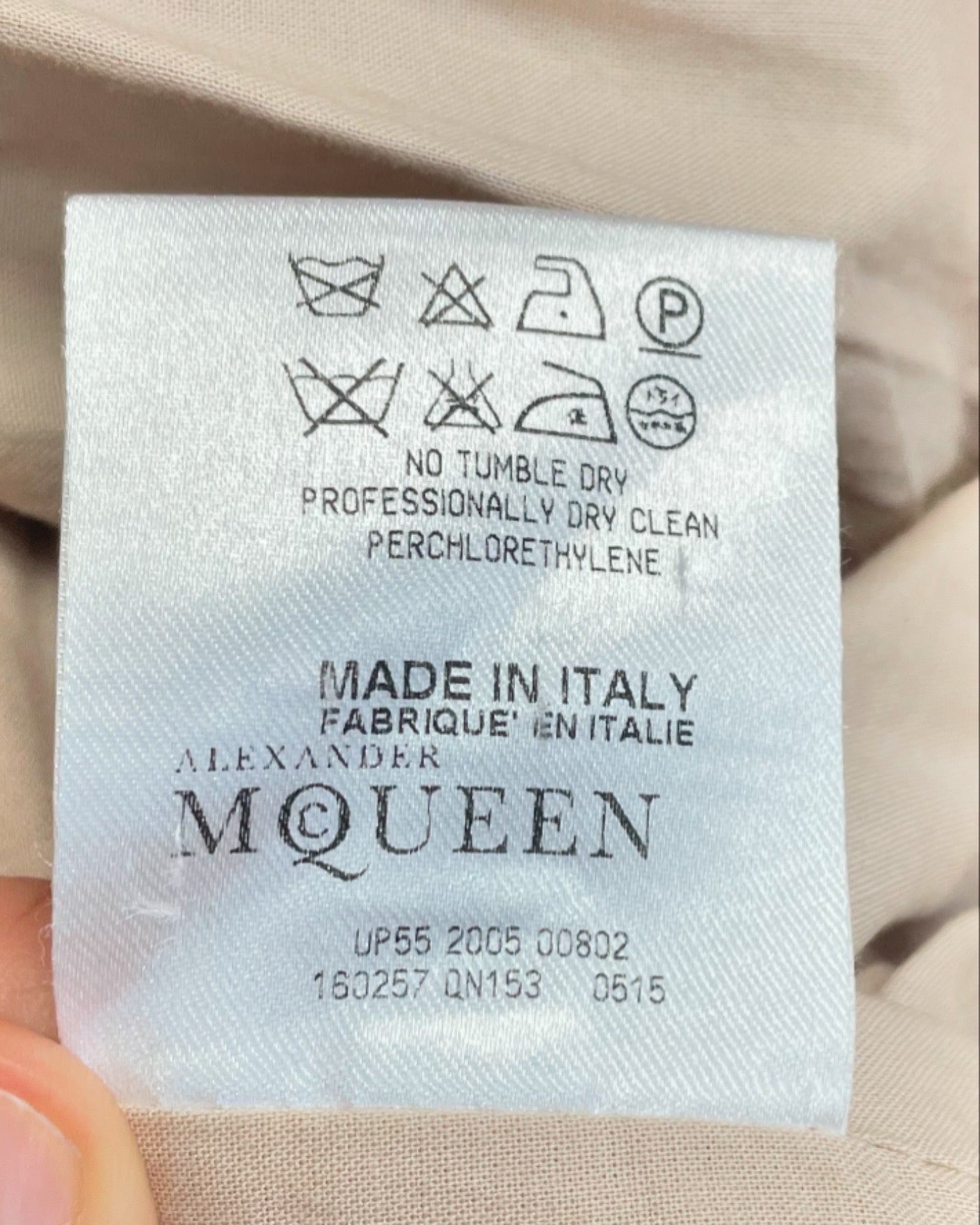 Alexander McQueen ’It’s only a game’ suit, Spring 2005