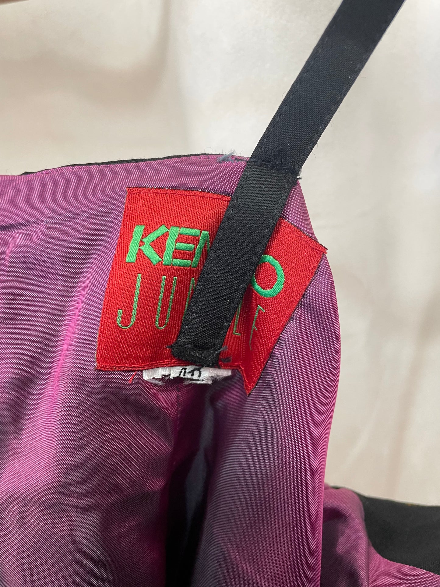 Kenzo Jungle top with obi style belt, 1990’s