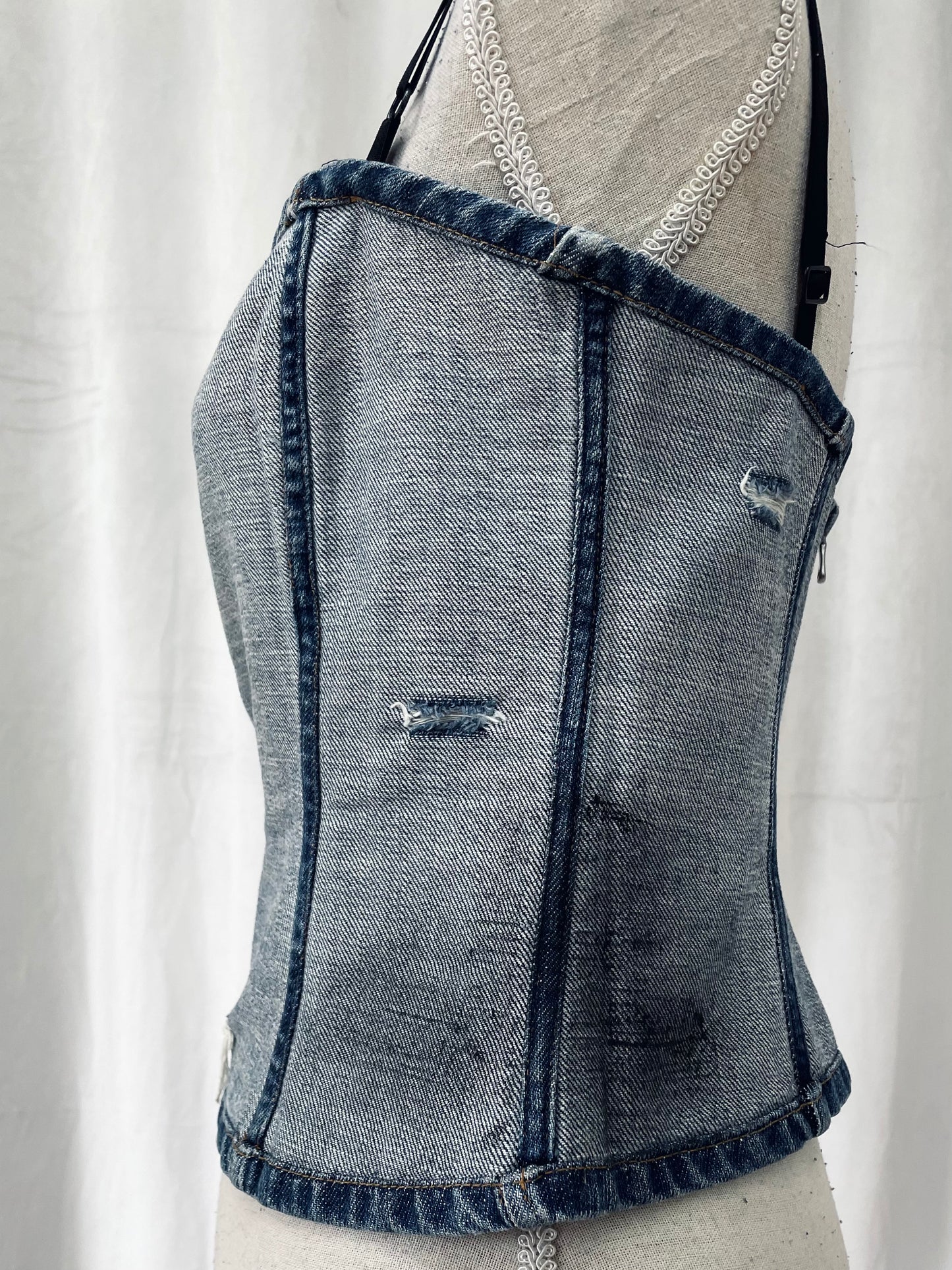 D&G distressed denim top, Spring 2004