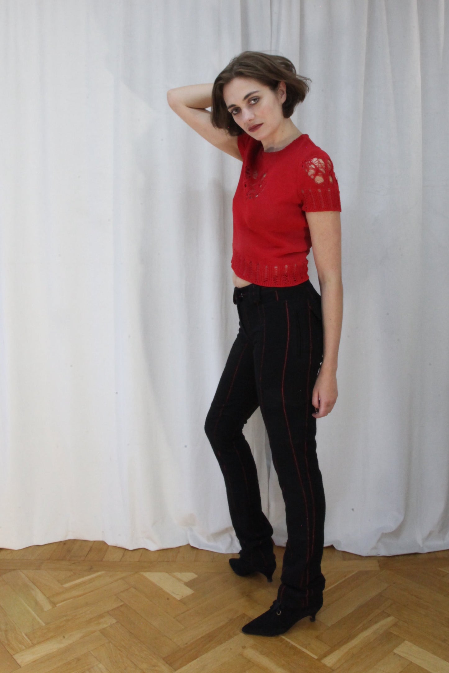 John Galliano thick wool pants, Fall 2006