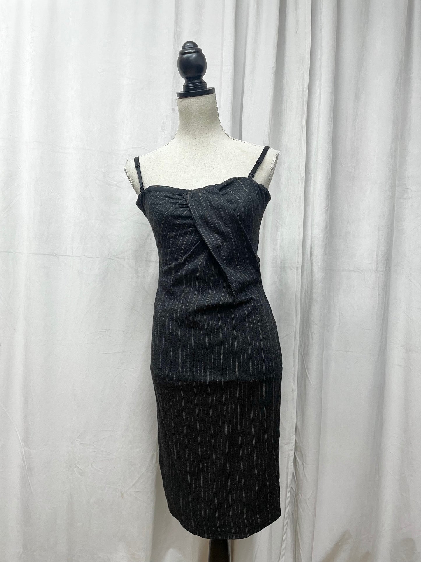 D&G pinstripe corseted dress, 2010’s
