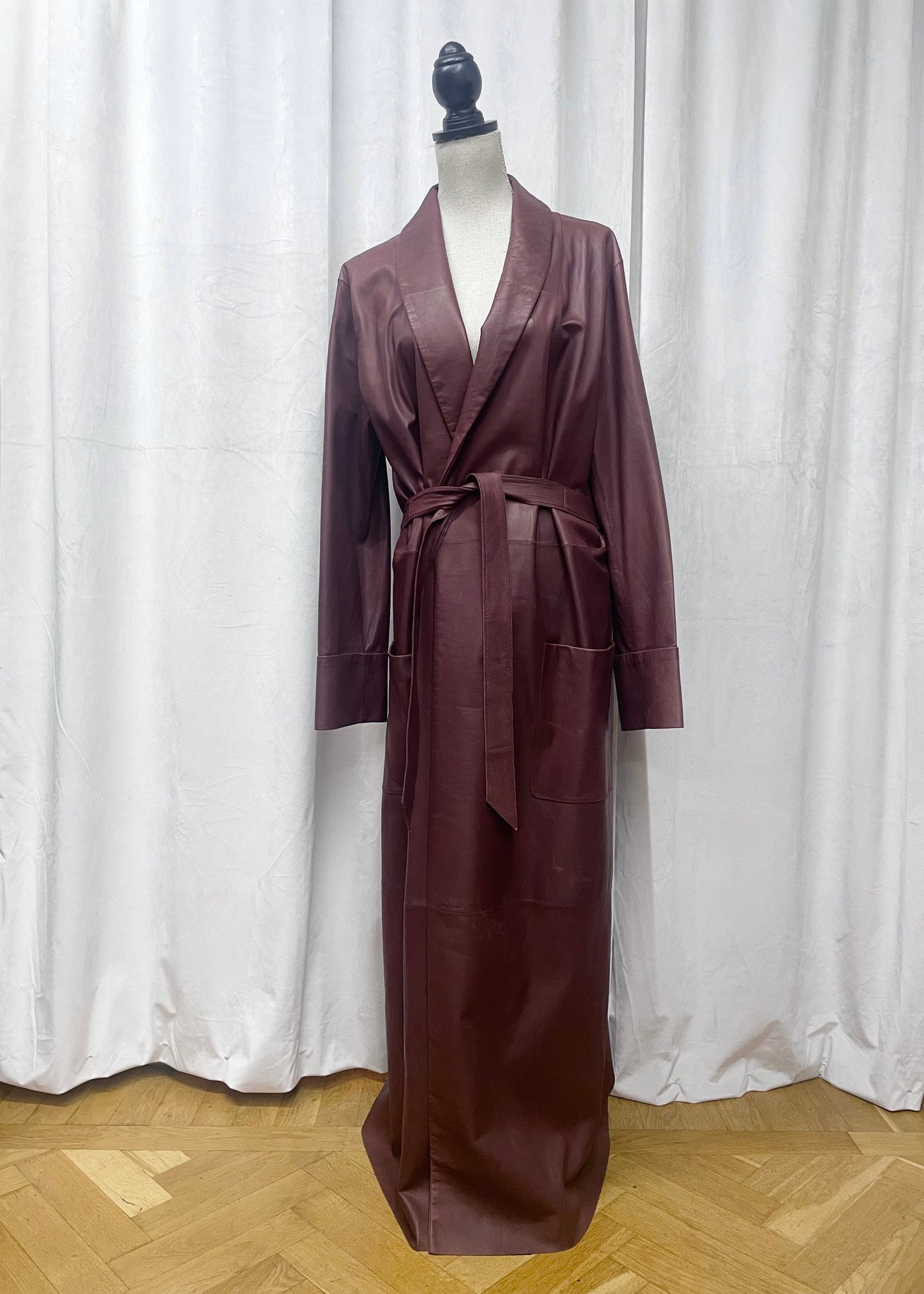 Jean Paul Gaultier leather coat, Fall 2010