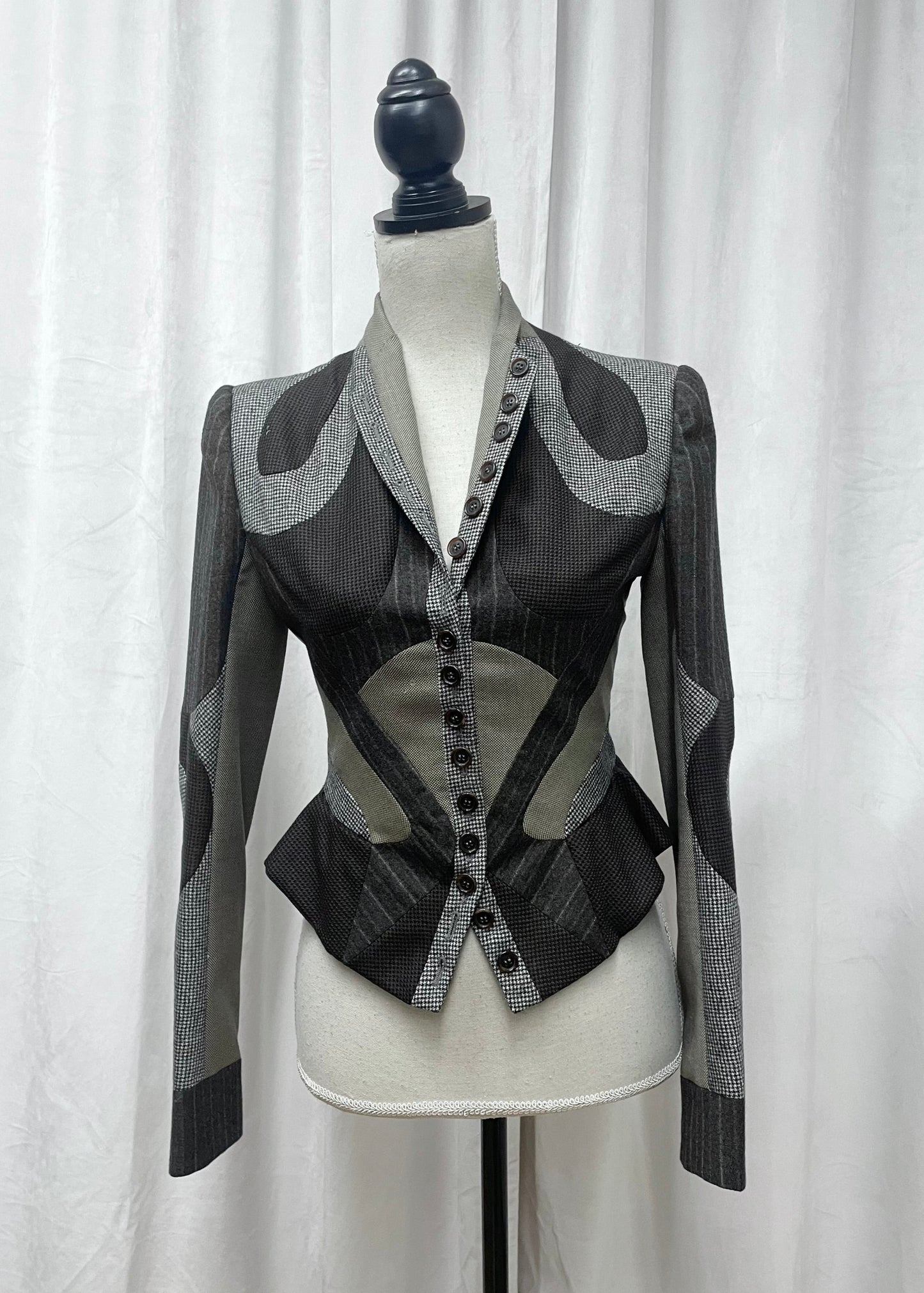 Alexander McQueen patchwork jacket, Fall 2008