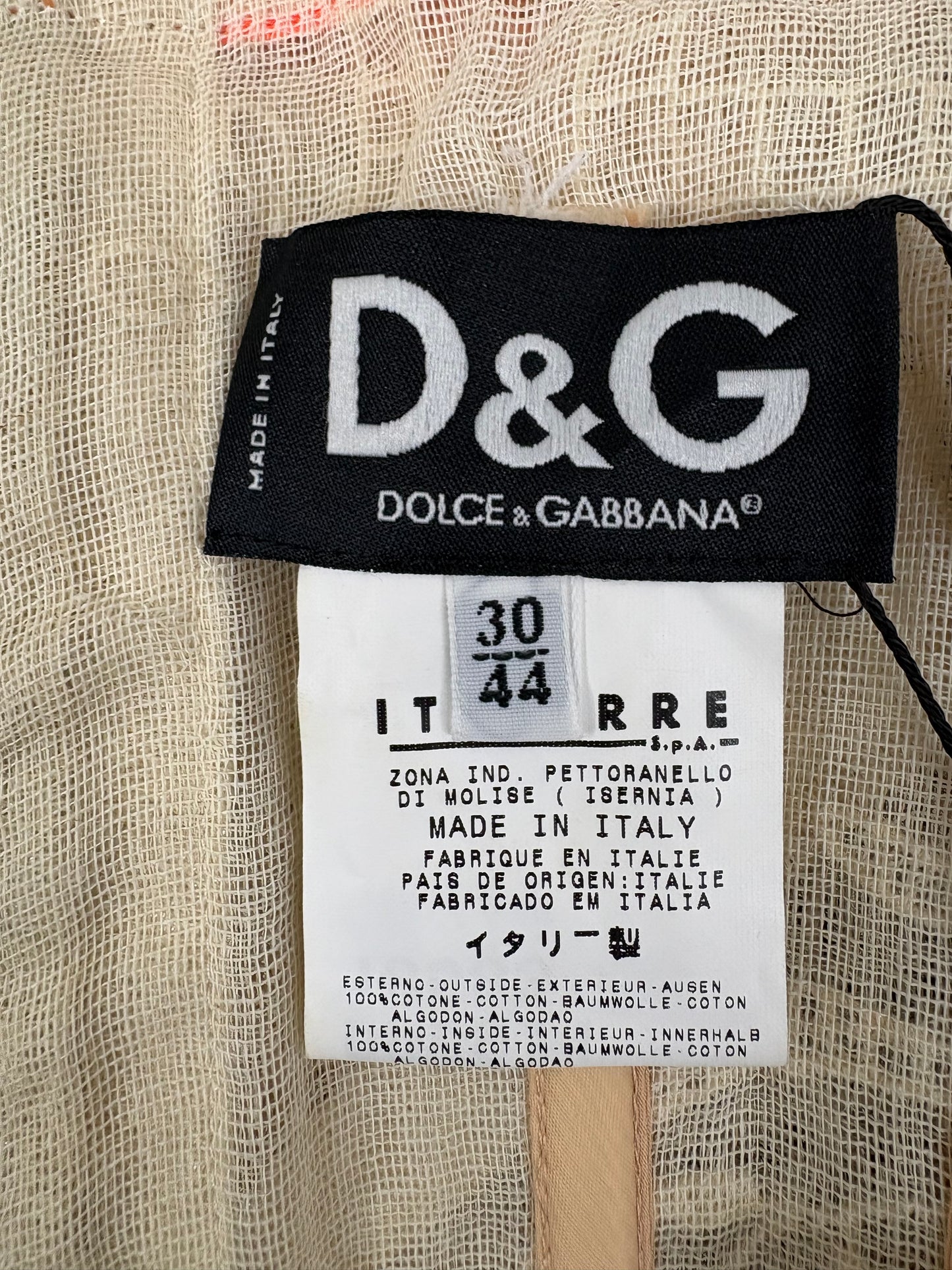 D&G corset, Spring 2002