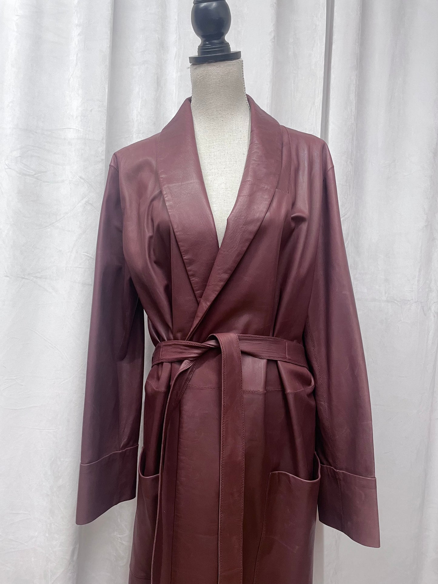 Jean Paul Gaultier leather coat, Fall 2010