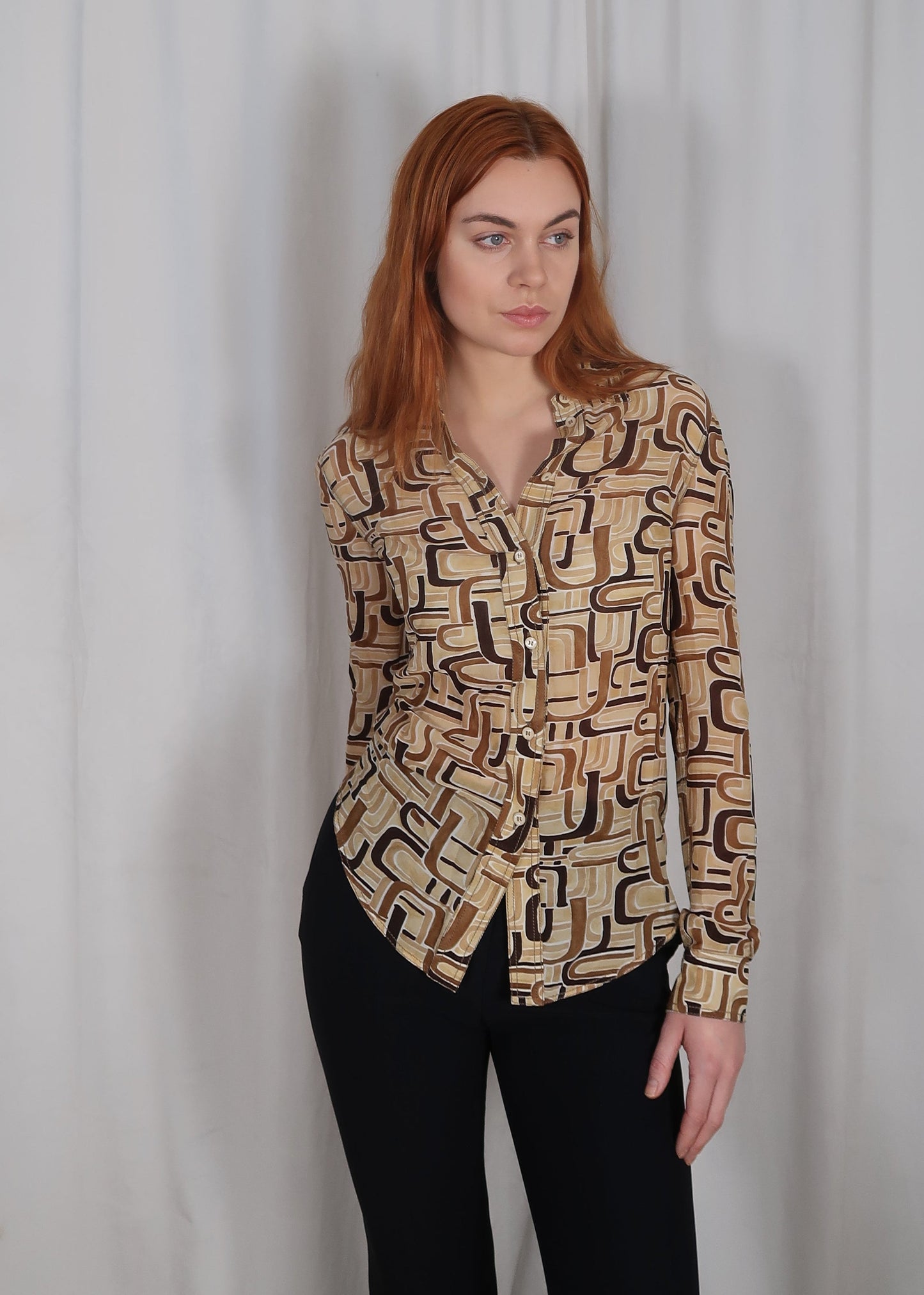 Prada silk shirt, Fall 1996