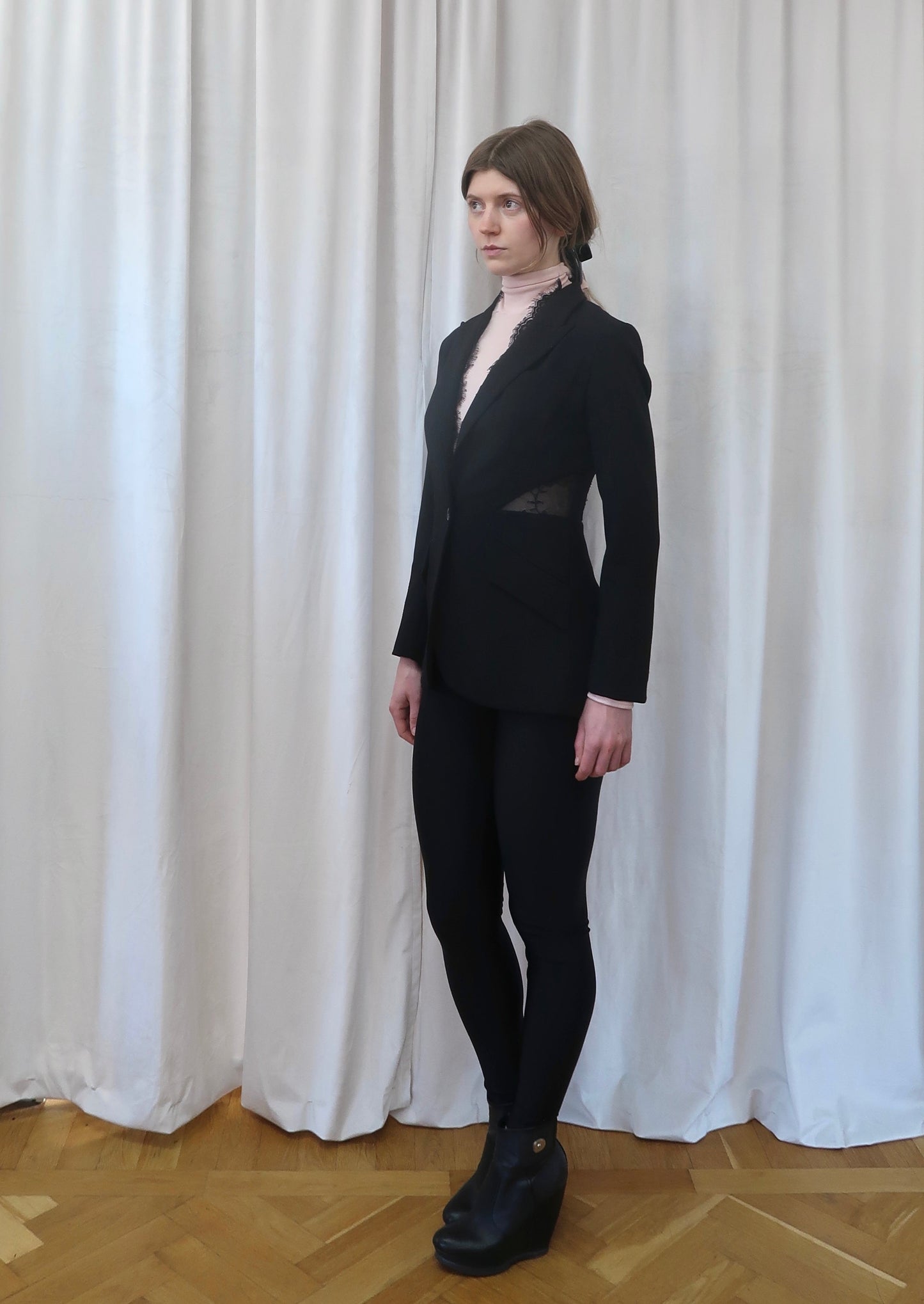 Alexander McQueen lace panel blazer, 2010’s