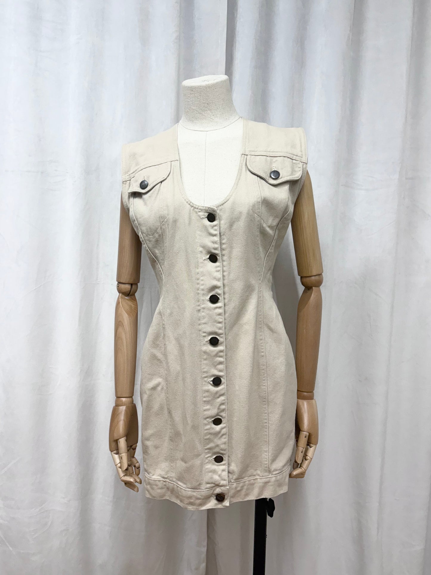 Junior Gaultier denim dress/waistcoat, Spring 1988 ’The Concierge is in the staircase’