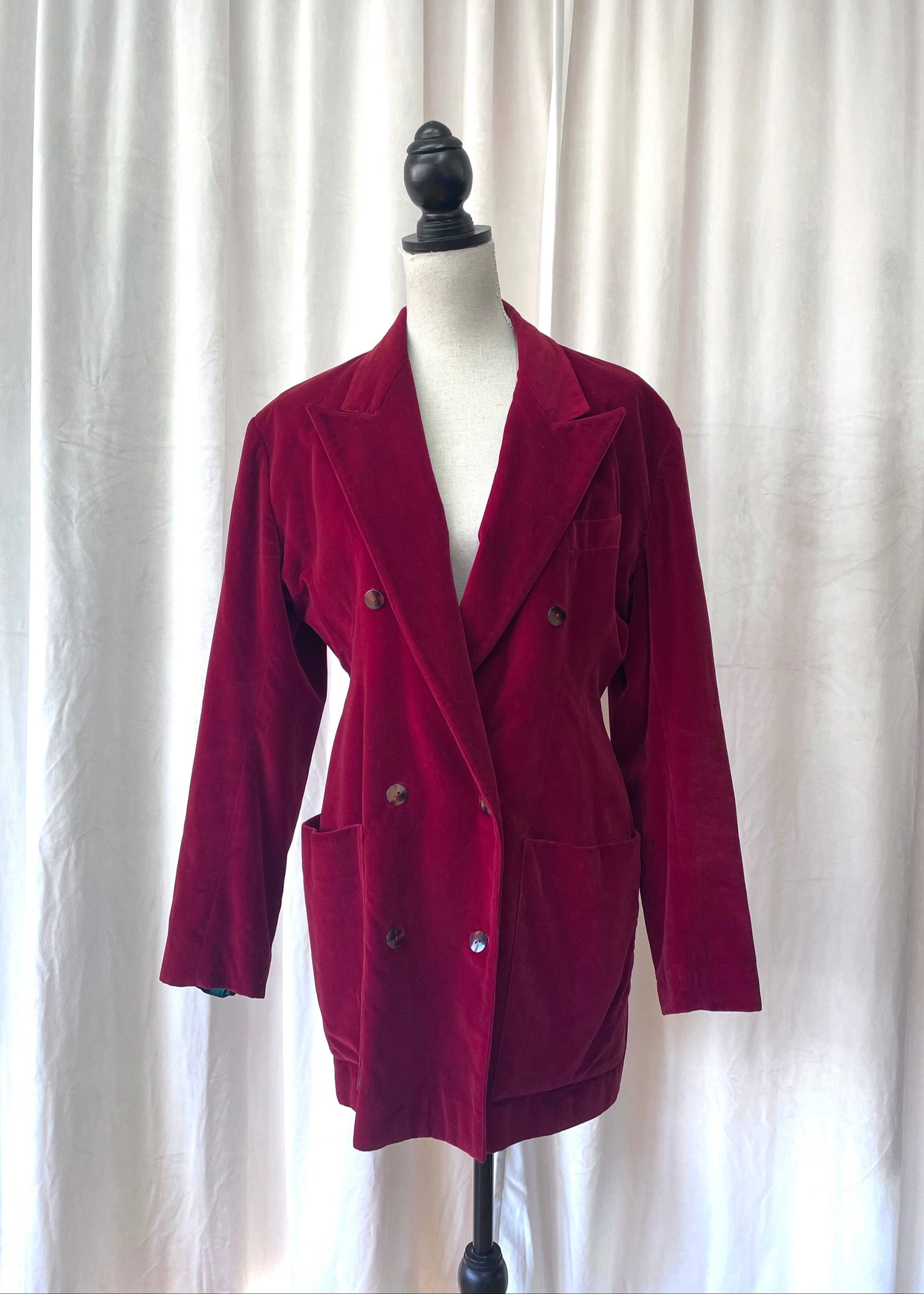 Jean Paul Gaultier velvet blazer, Spring 1987