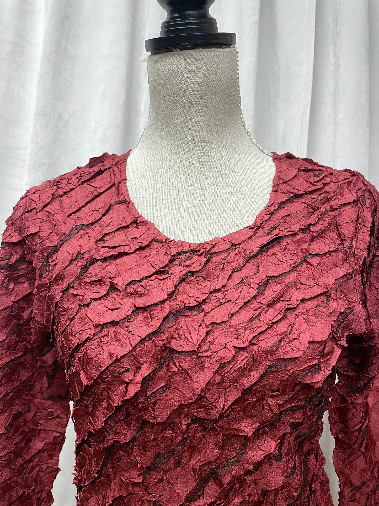 Yoshiki Hishinuma (Peplum) crinkle top, 2000’s