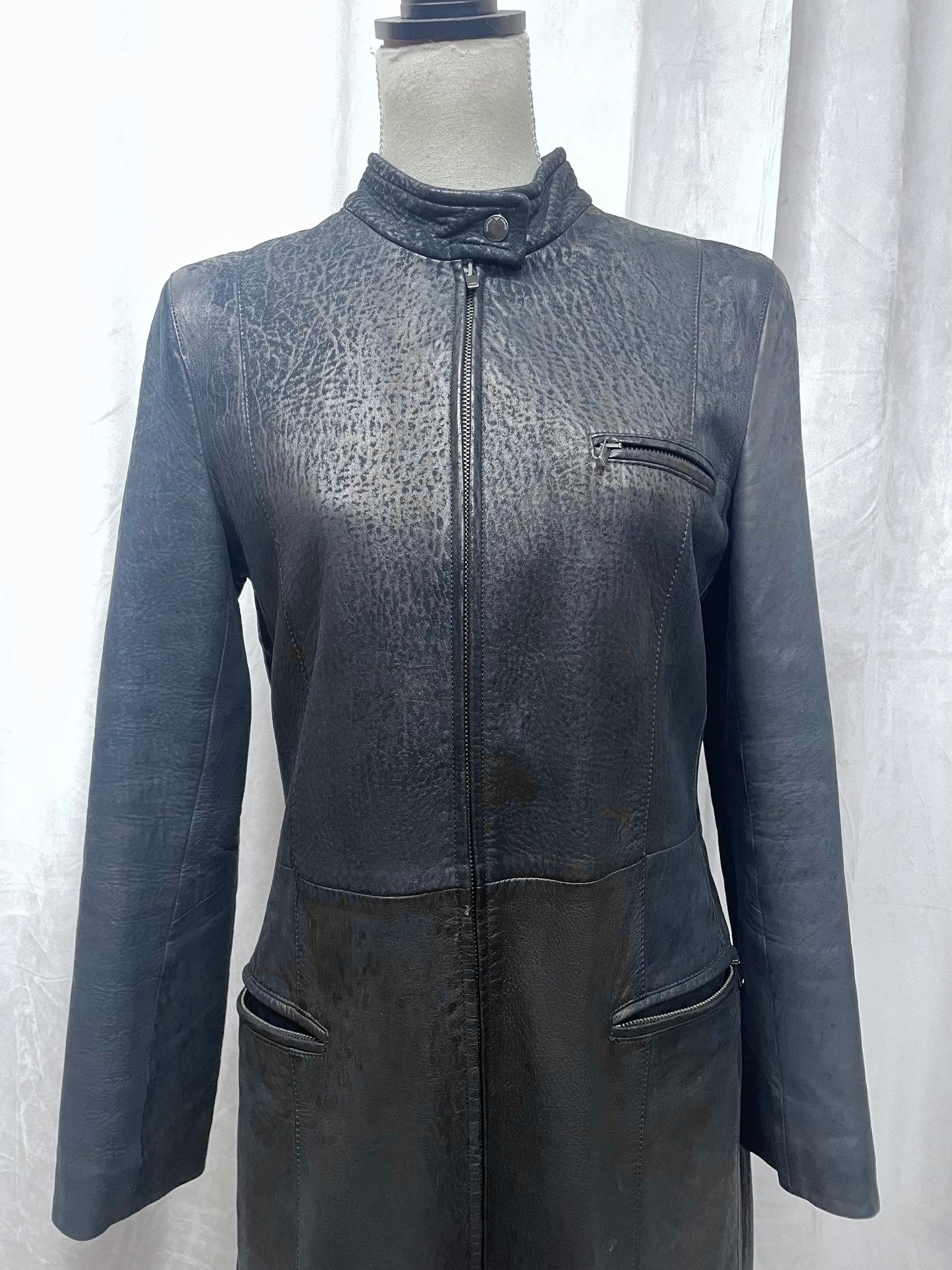 Emporio Armani leather coat, early 2000’s
