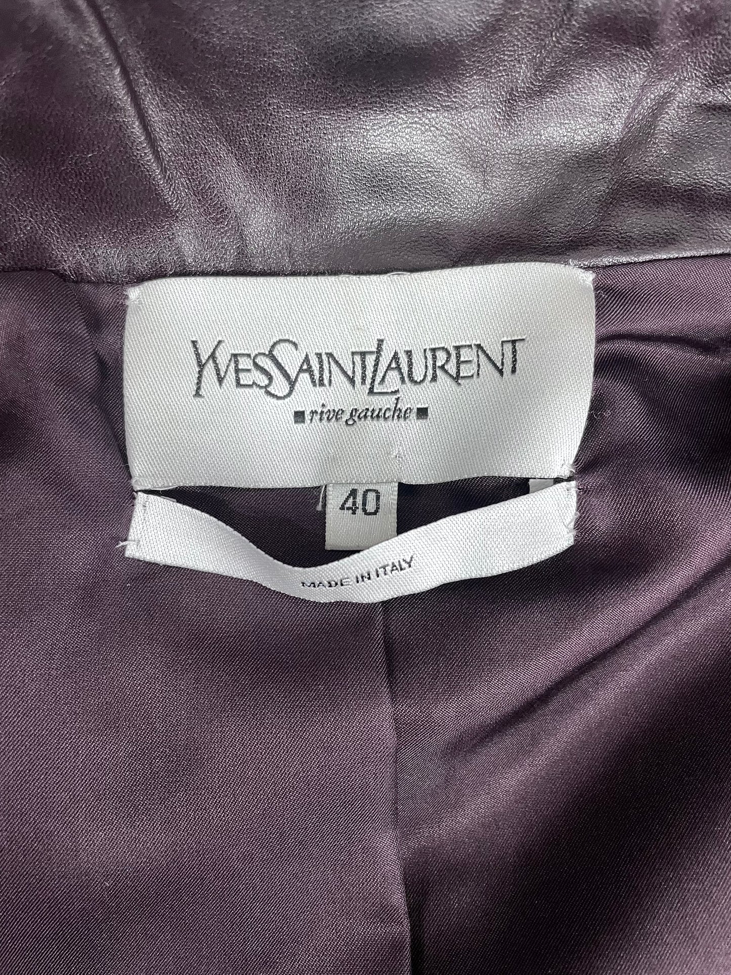 Yves Saint Laurent by Tom Ford leather jacket, early 2000’s