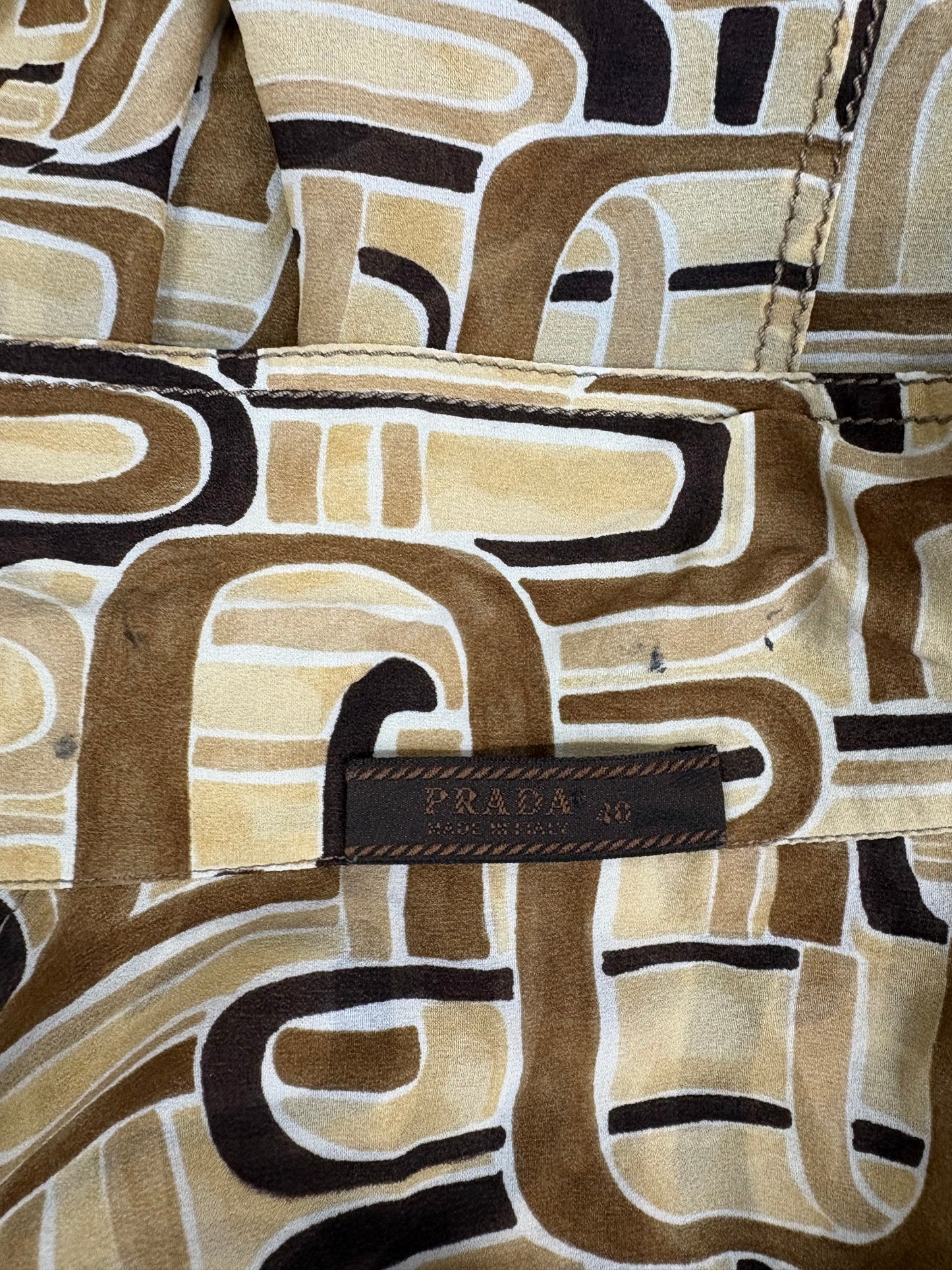 Prada silk shirt, Fall 1996