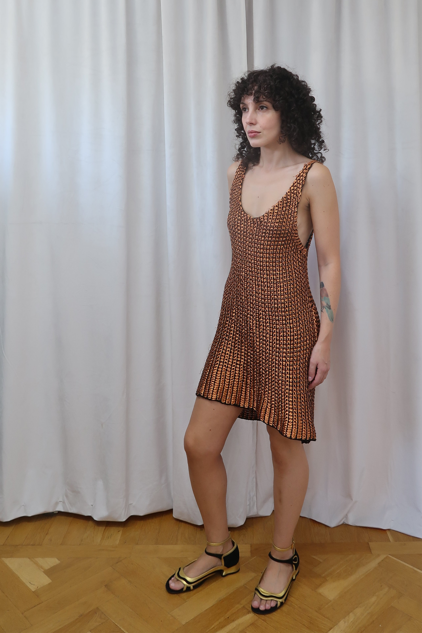 Balenciaga by Nicolas Ghesquiére cupper dress, Spring 2007