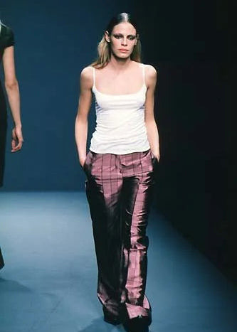 Prada silk suit, Fall 1997