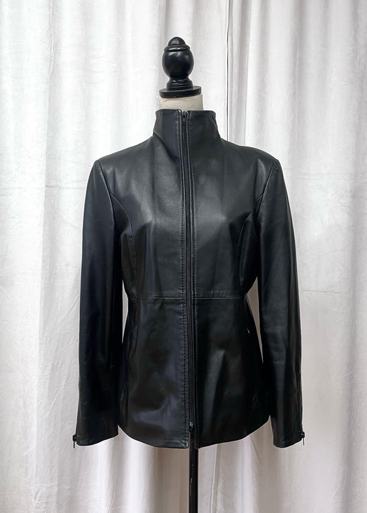 Dirk Bikkembergs leather jacket, 2000's