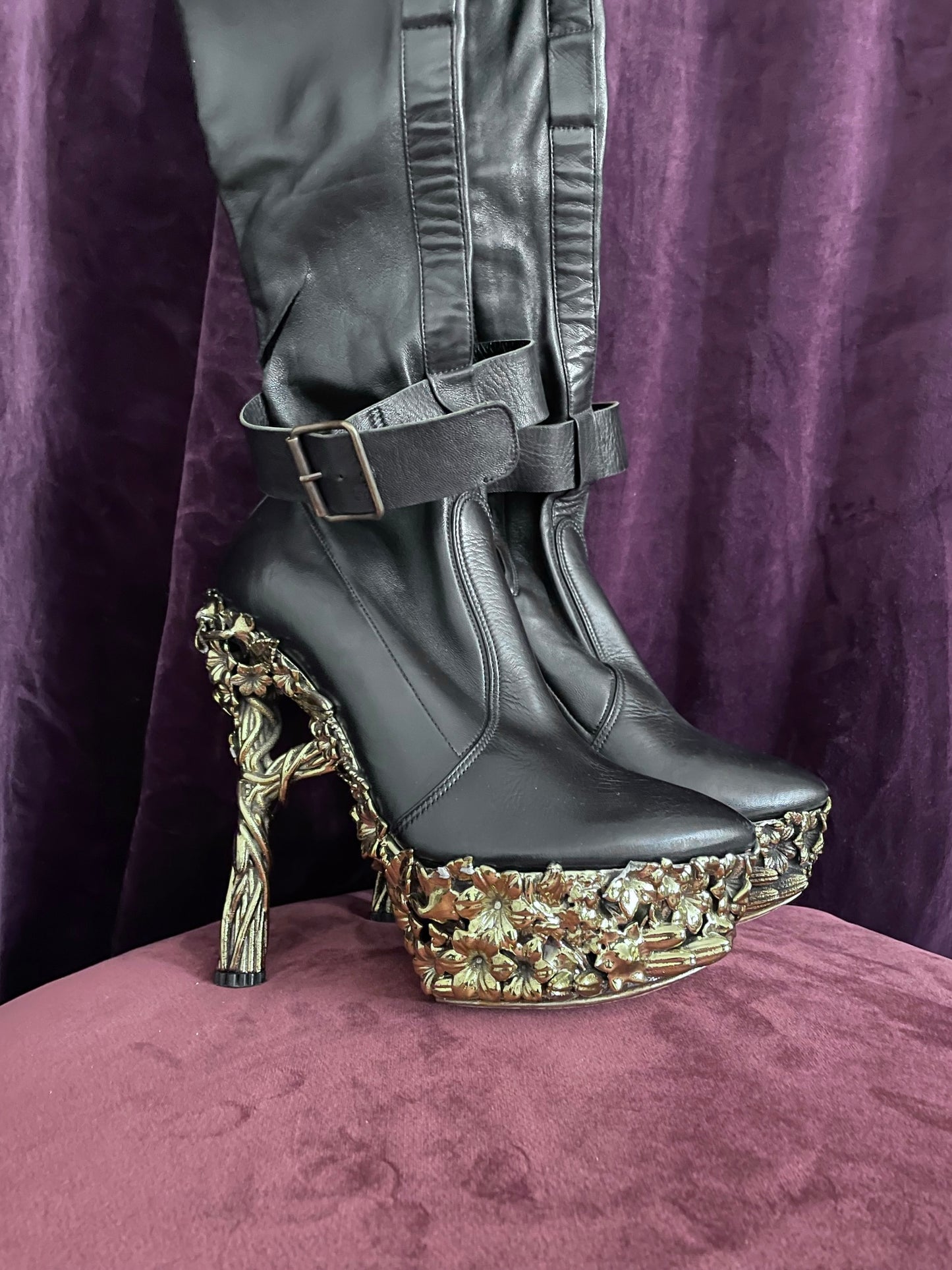 Alexander McQueen ‘Angels and Demons’ boots, Fall 2010