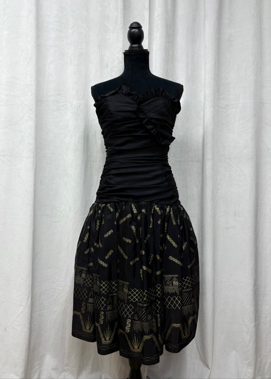 Zandra Rhodes cocktail dress, ca early 1990’s