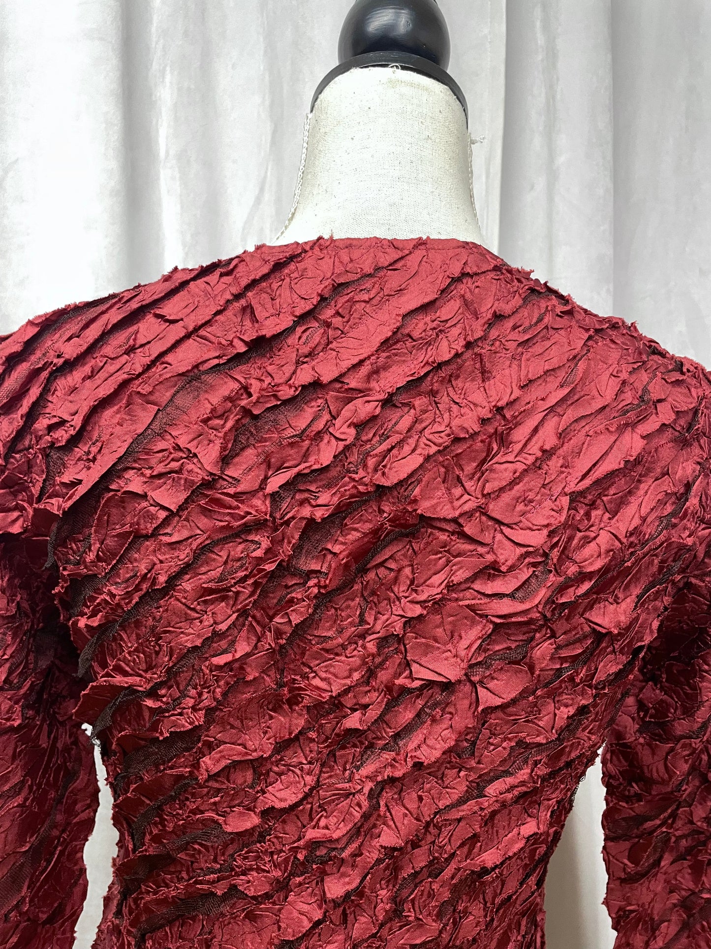 Yoshiki Hishinuma (Peplum) crinkle top, 2000’s