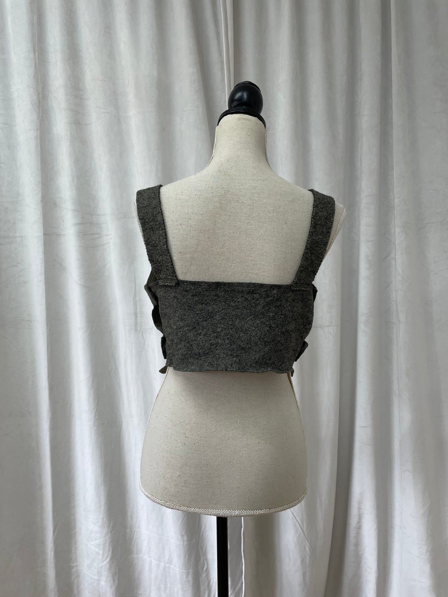 Marithé + François Girbaud felt top, 2000's
