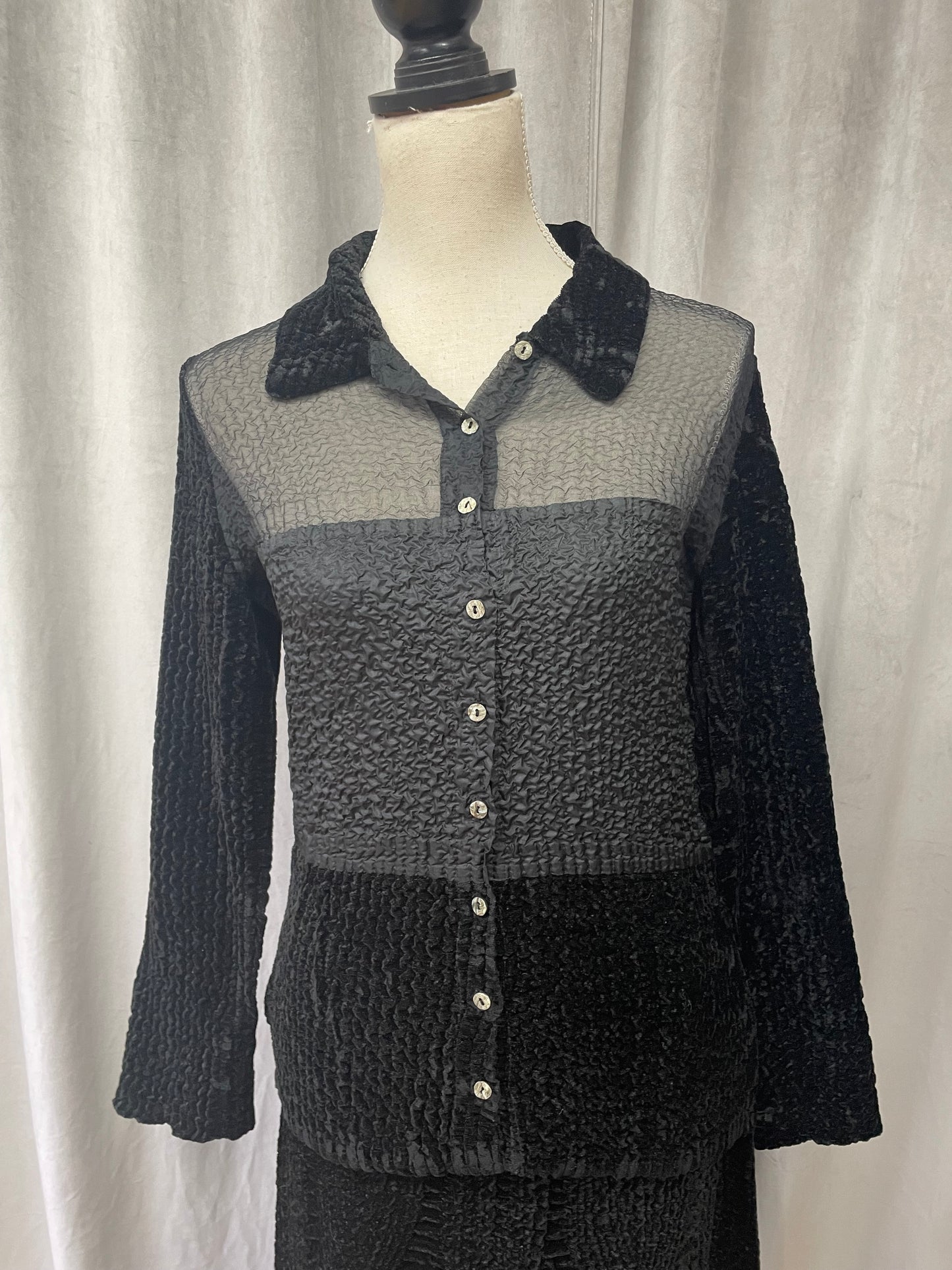 Yoshiki Hishinuma velvet set, 2000's