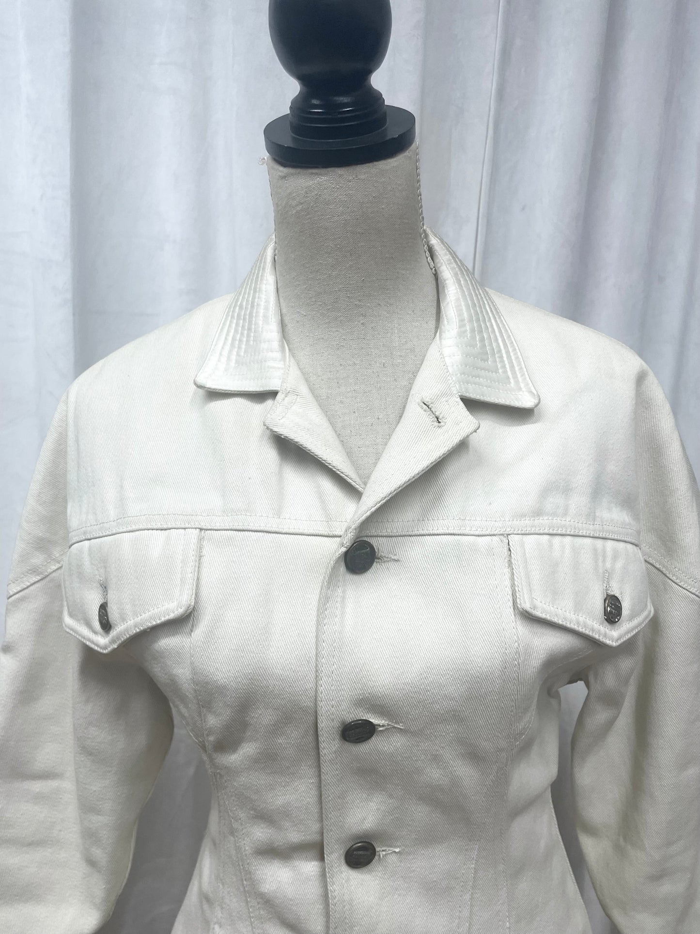 Marithé François Girbaud fur trim jacket, 1980’s