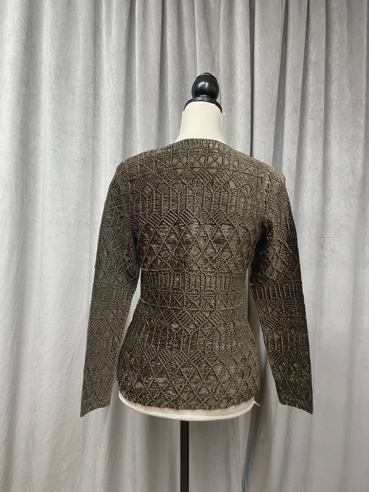 Yoshiki Hishinuma Peplum velvet top, 2000's