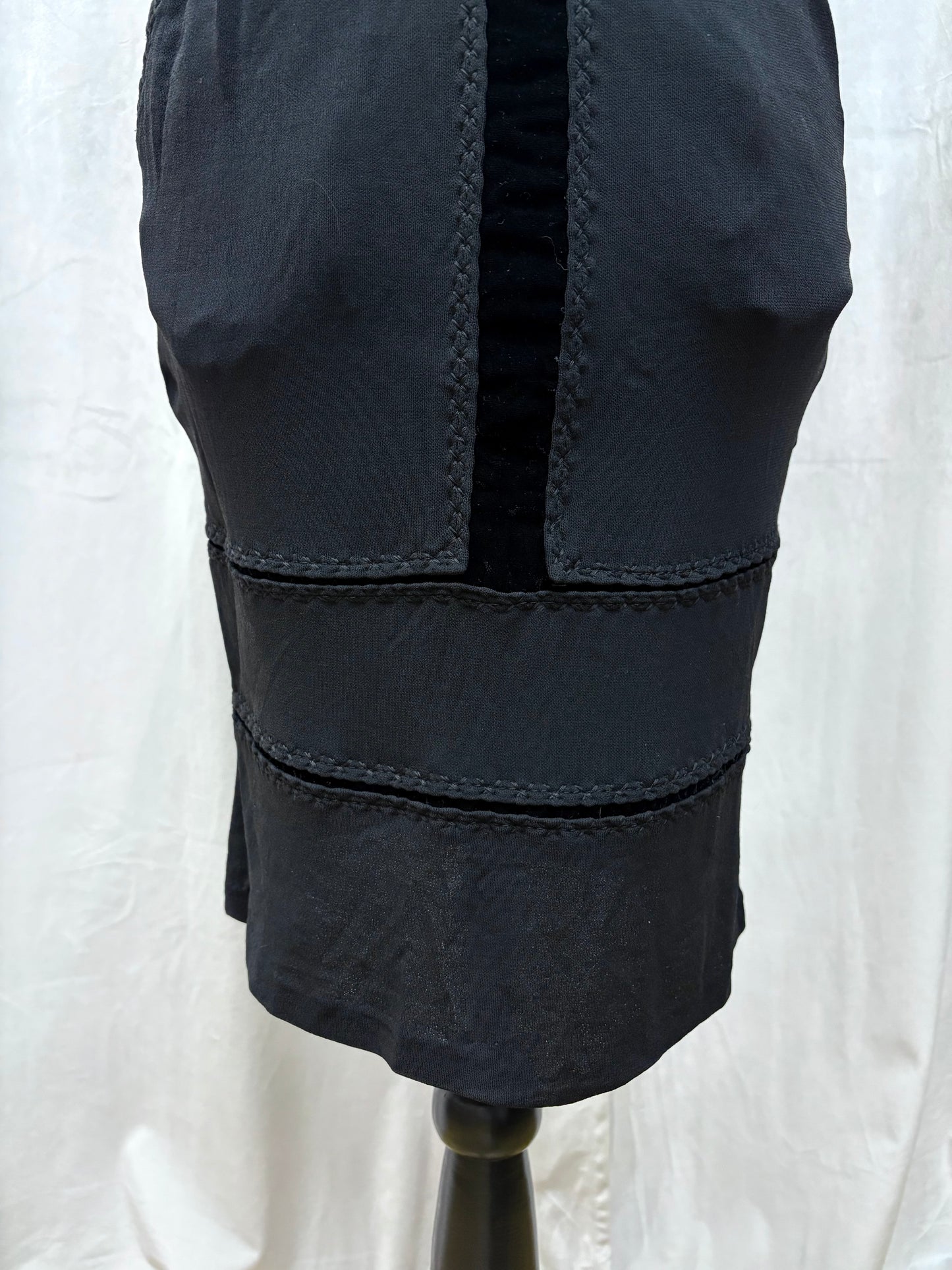 Yves Saint Laurent by Tom Ford velvet panel skirt, early 2000’s