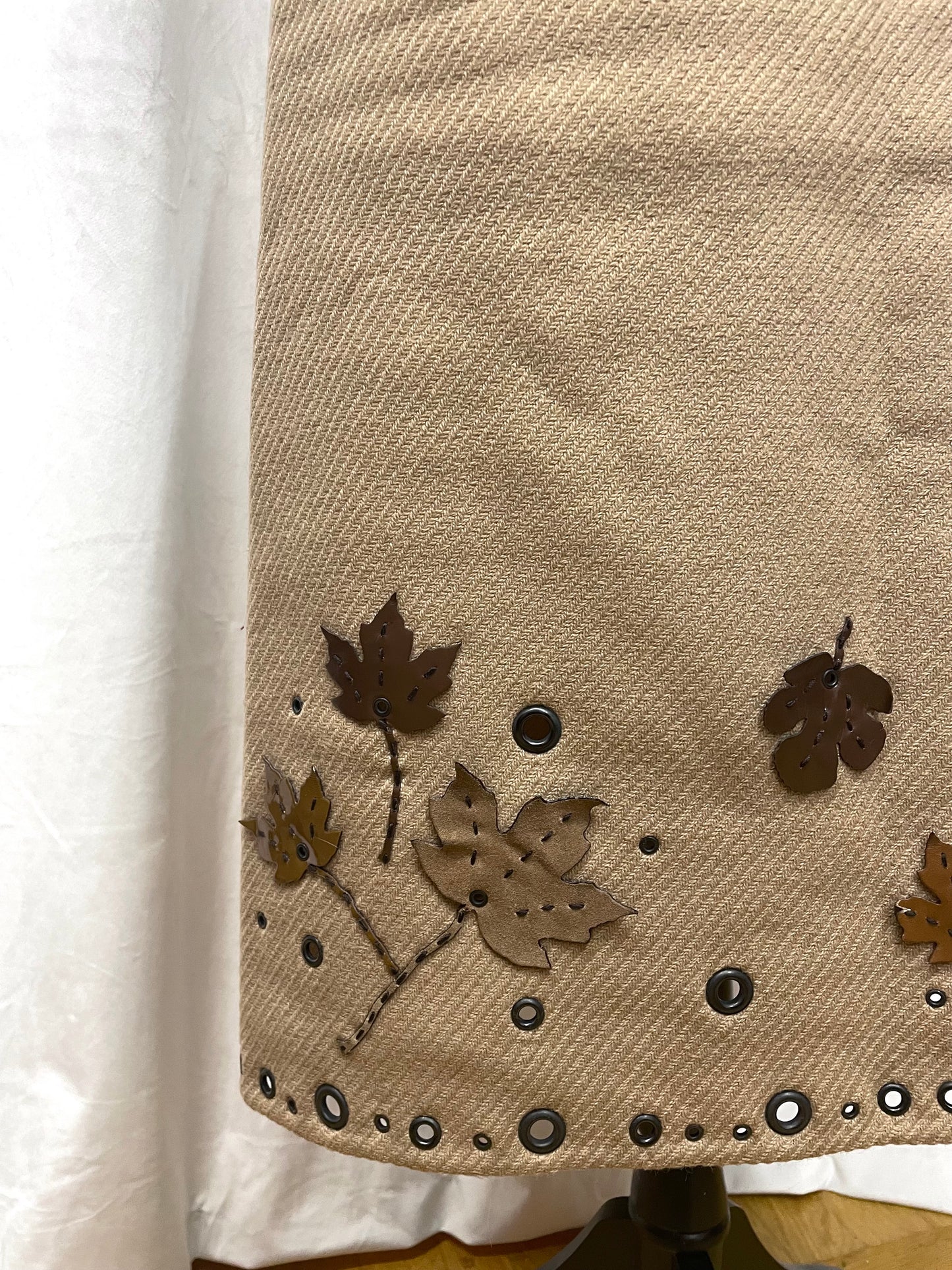 Prada leaf appliqué skirt, Fall 1999