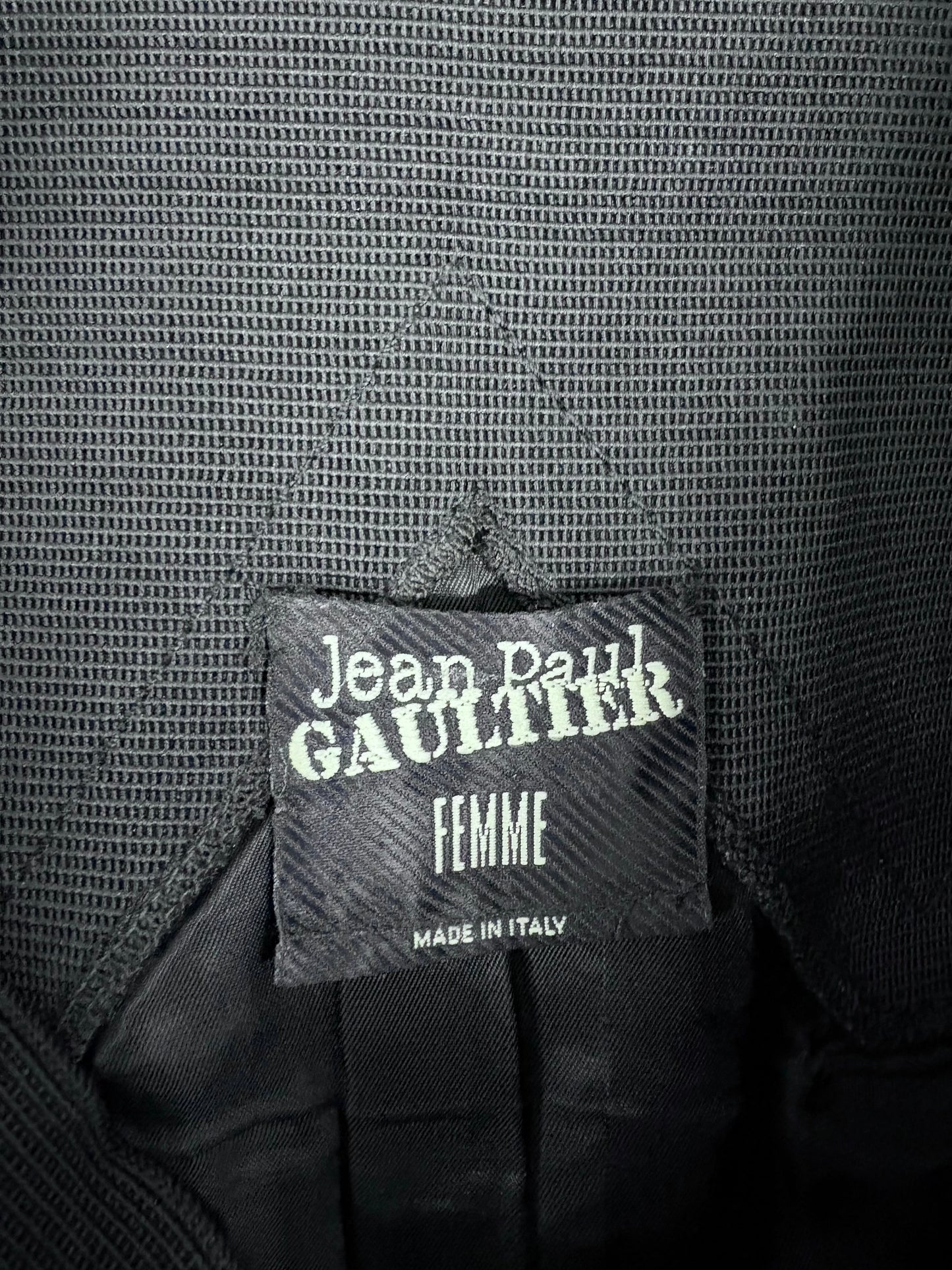 Jean Paul Gaultier leather skirt, early 1990’s