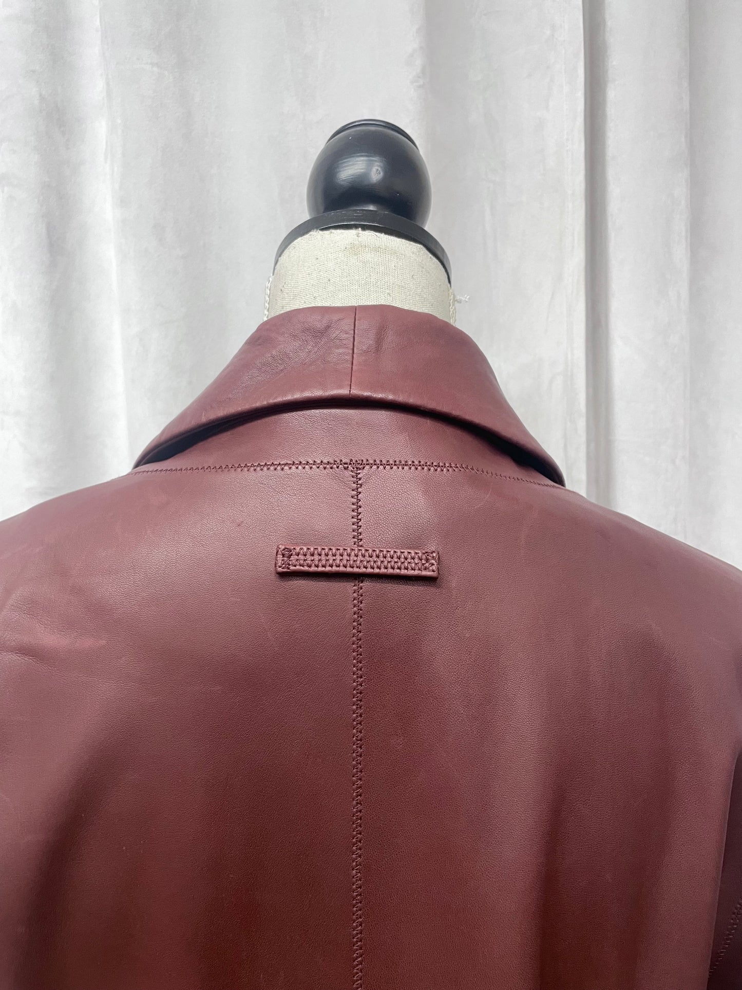 Jean Paul Gaultier leather coat, Fall 2010