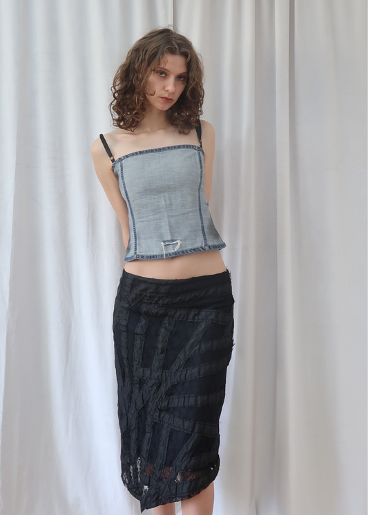 D&G distressed denim top, Spring 2004