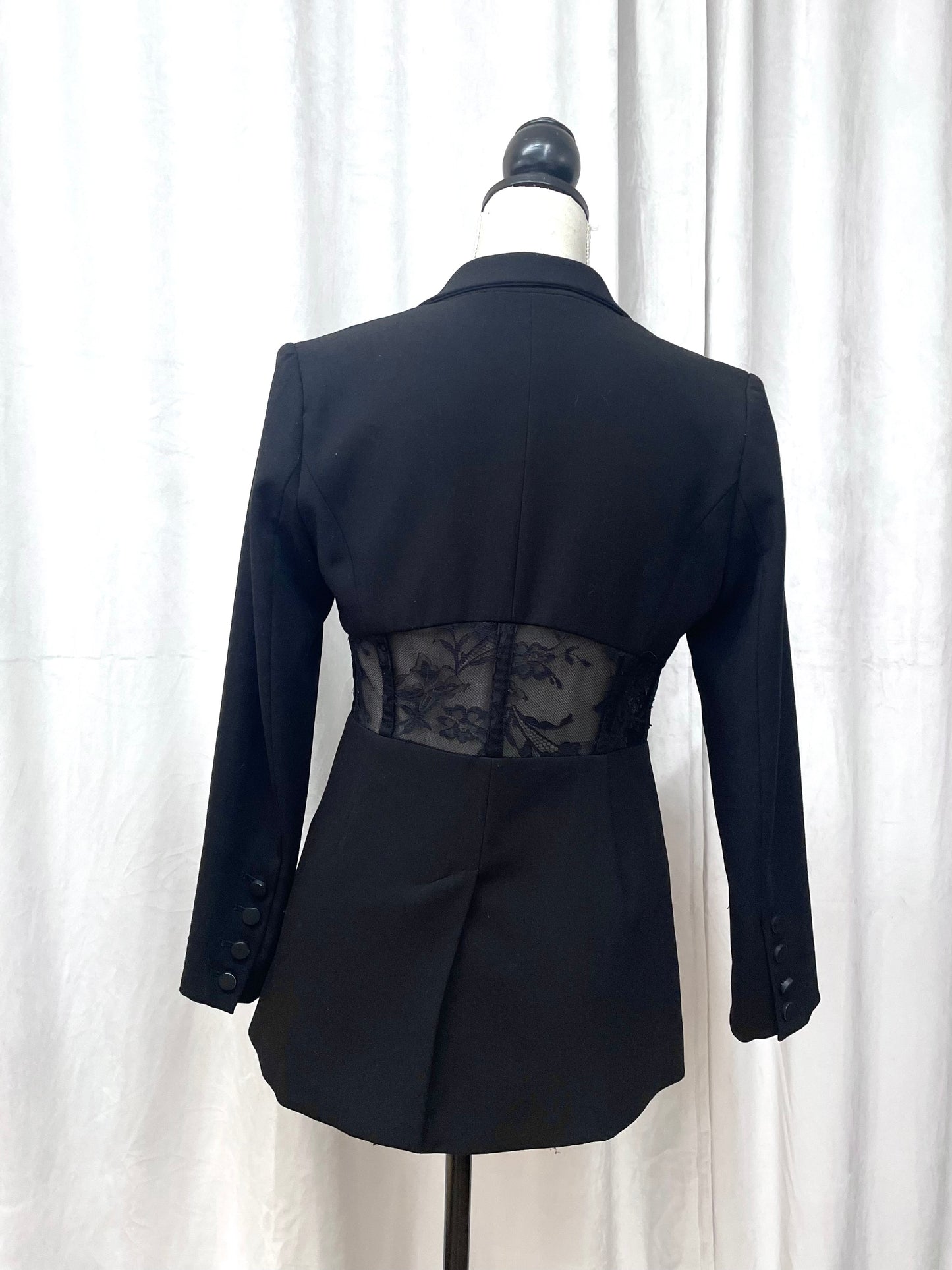 Alexander McQueen lace panel blazer, 2010’s