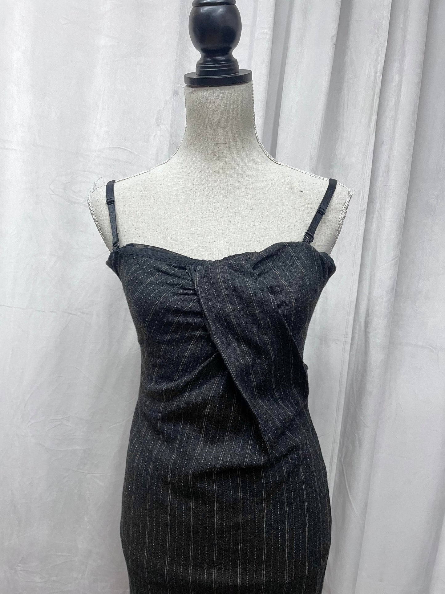 D&G pinstripe corseted dress, 2010’s