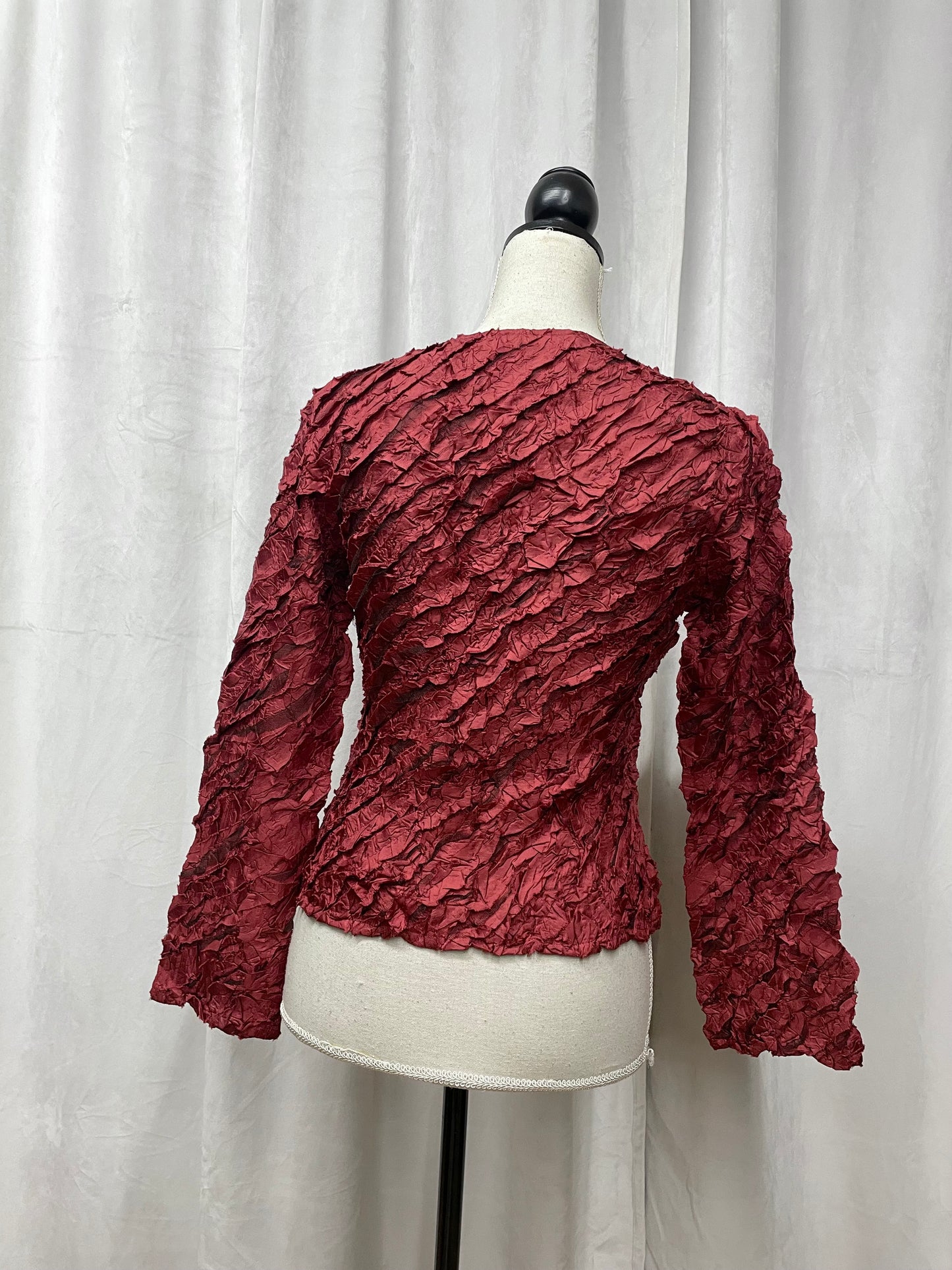 Yoshiki Hishinuma (Peplum) crinkle top, 2000’s