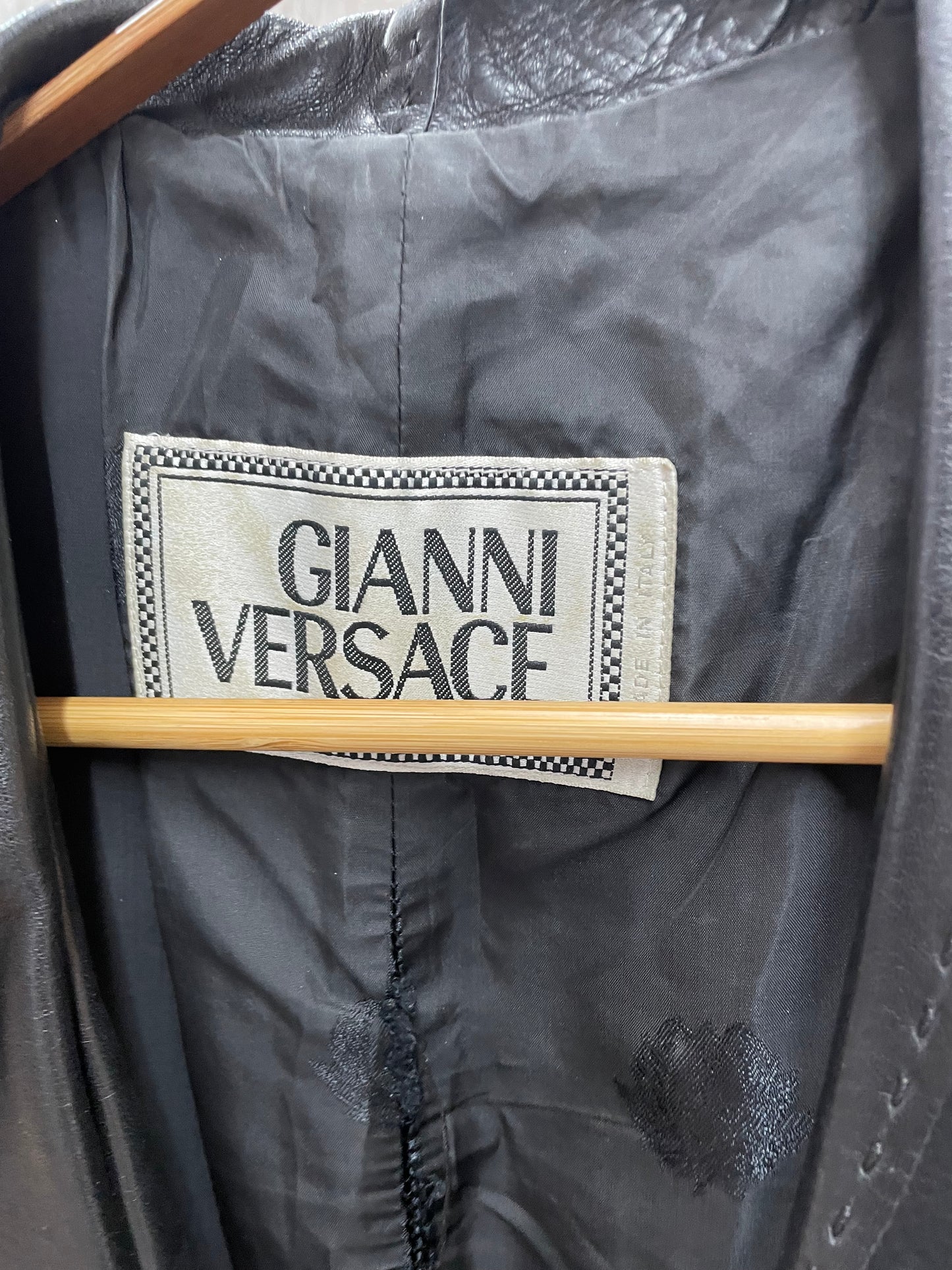 Gianni Versace leather jacket, early 1990's