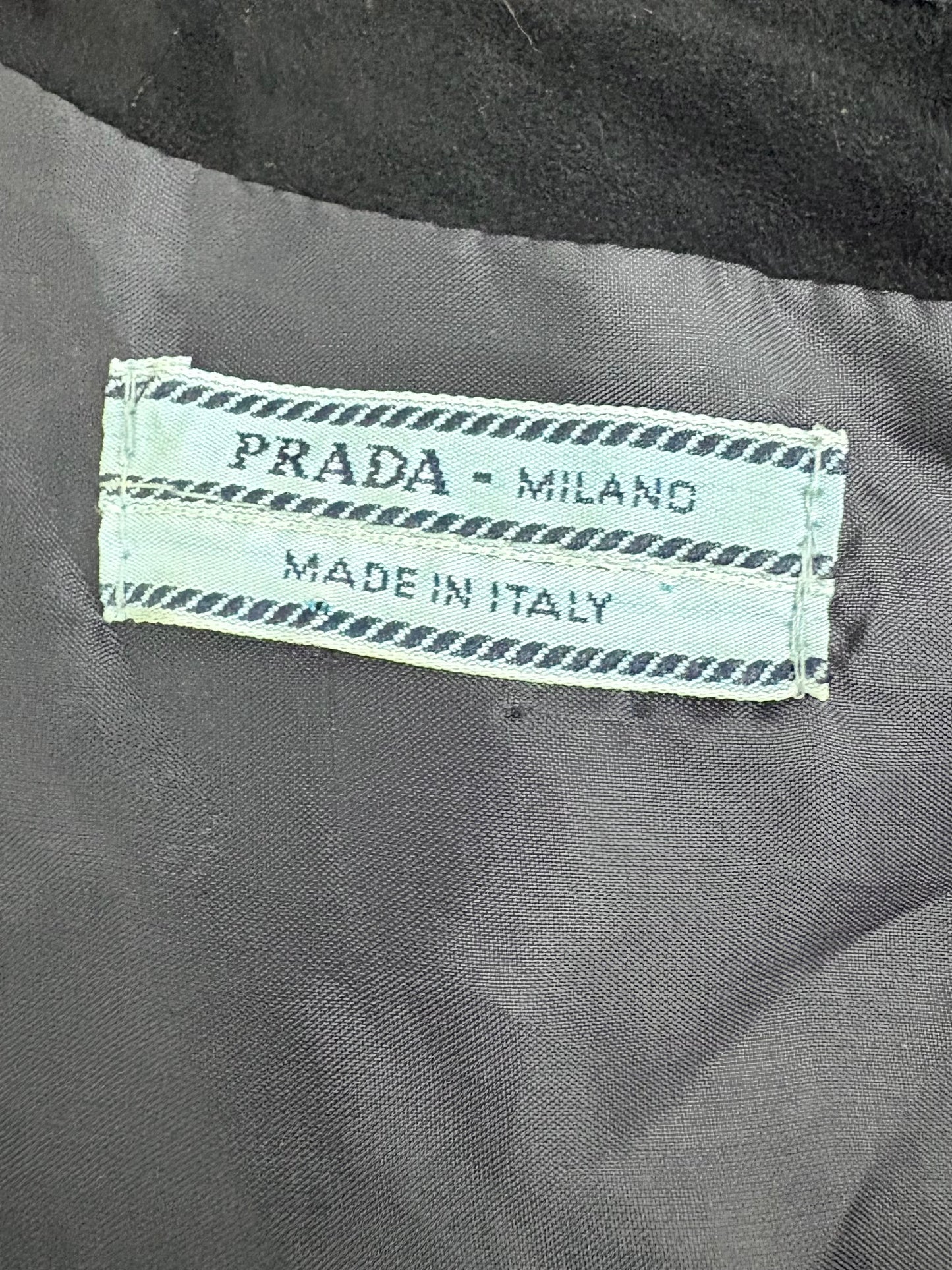 Prada suede dress, ca 1990