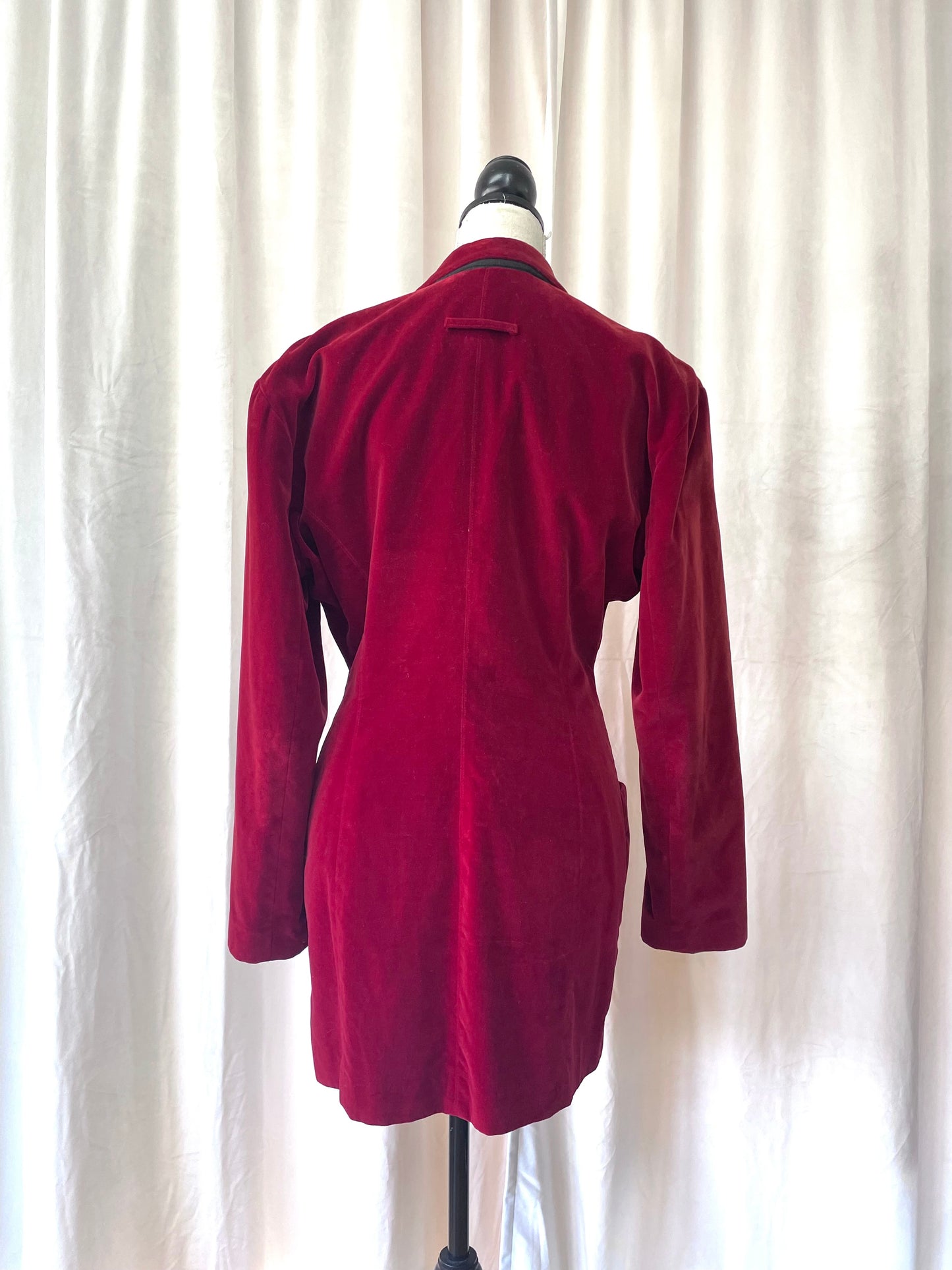 Jean Paul Gaultier velvet blazer, Spring 1987