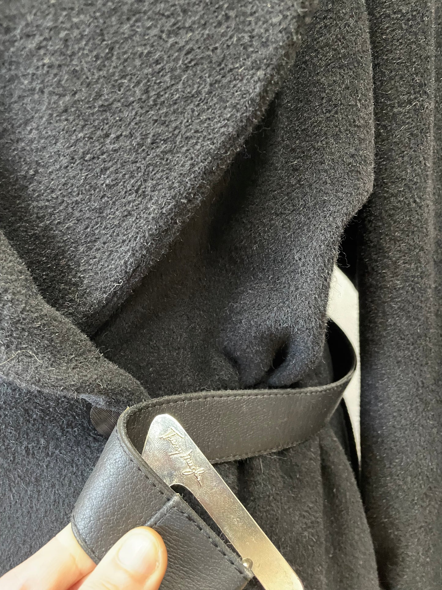 Mugler belted coat, 1980's