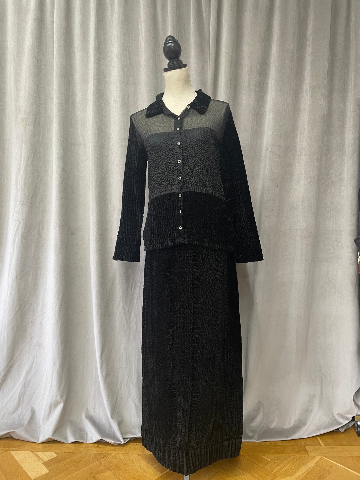 Yoshiki Hishinuma velvet set, 2000's