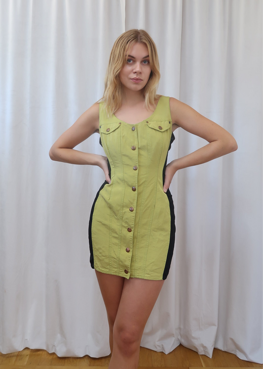 Junior Gaultier lace up dress, late 1980’s - early 1990’s