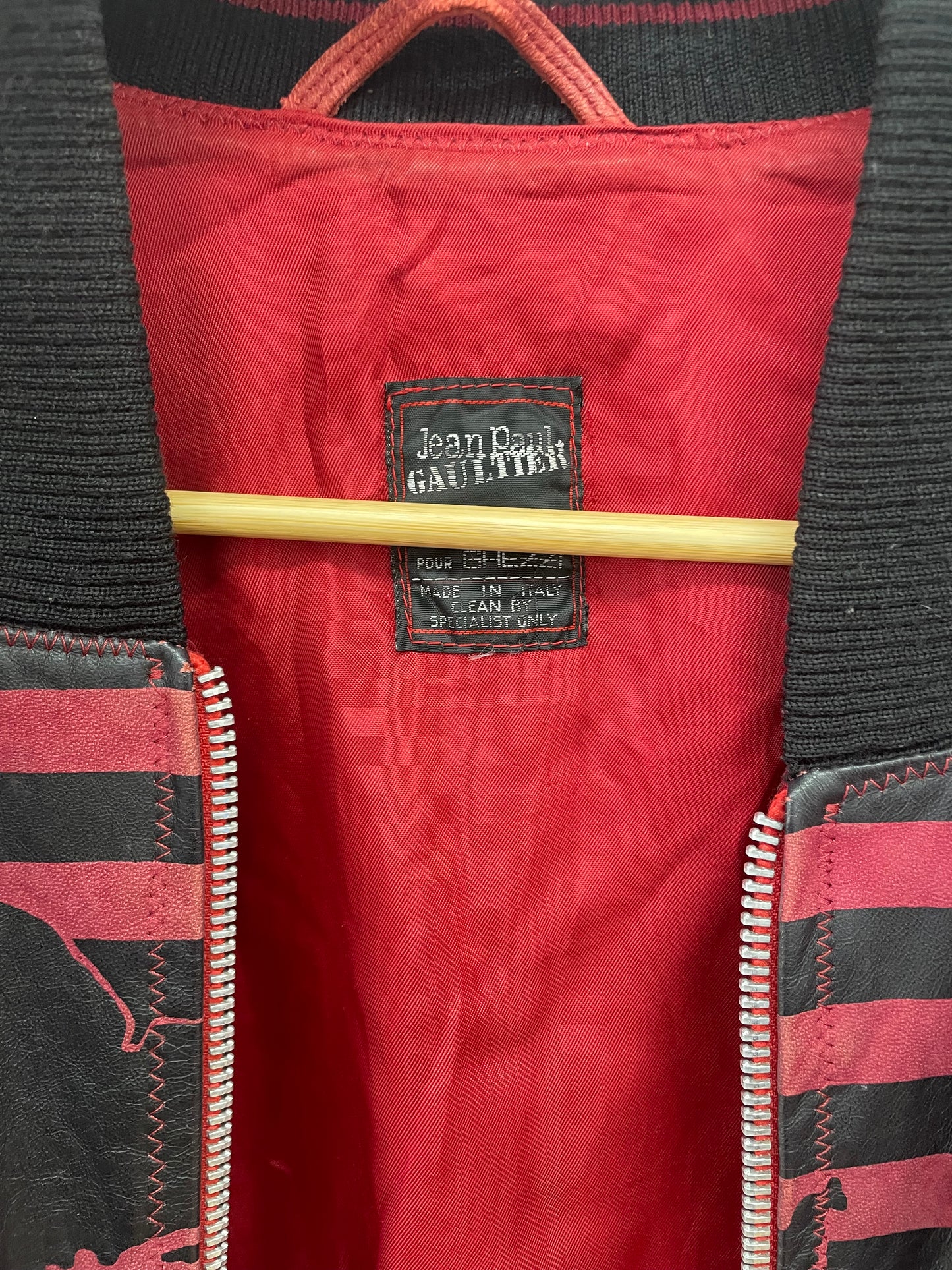 Jean Paul Gaultier leather jacket, Spring 1987