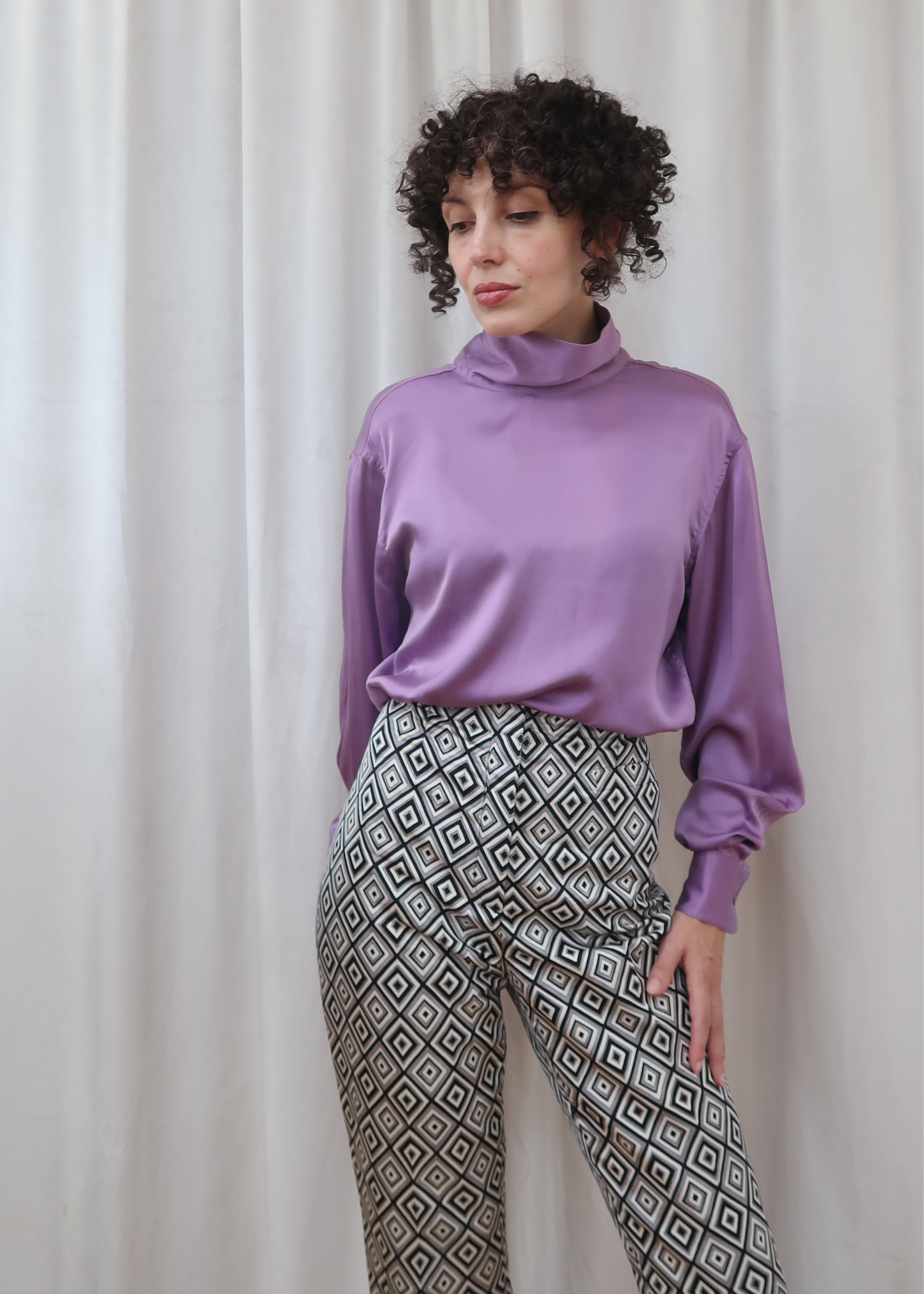 Prada satin pants, Fall 2012