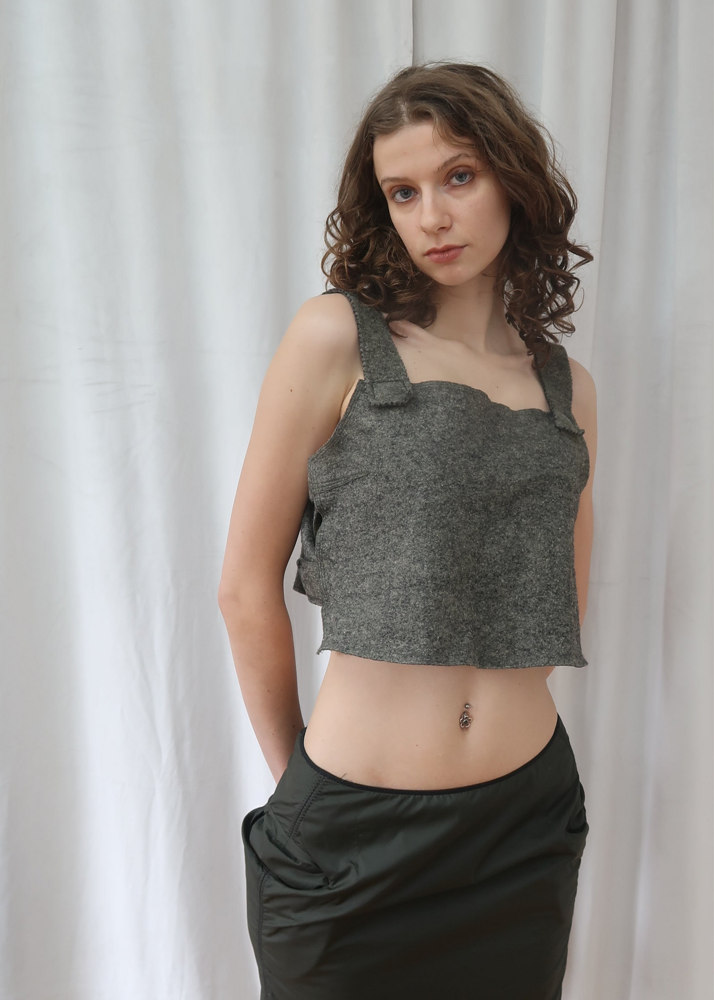 Marithé + François Girbaud felt top, 2000's