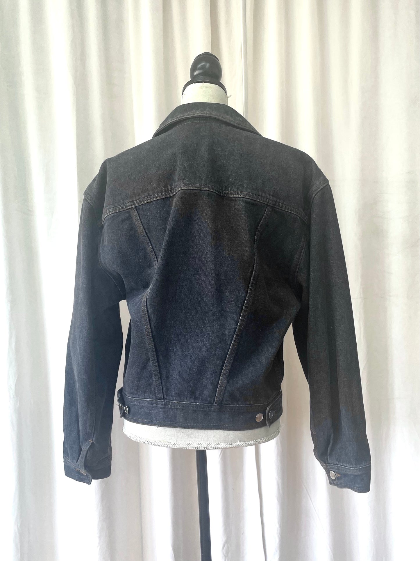 Junior Gaultier ’The Concierge is in the staircase’ denim jacket, Spring 1988